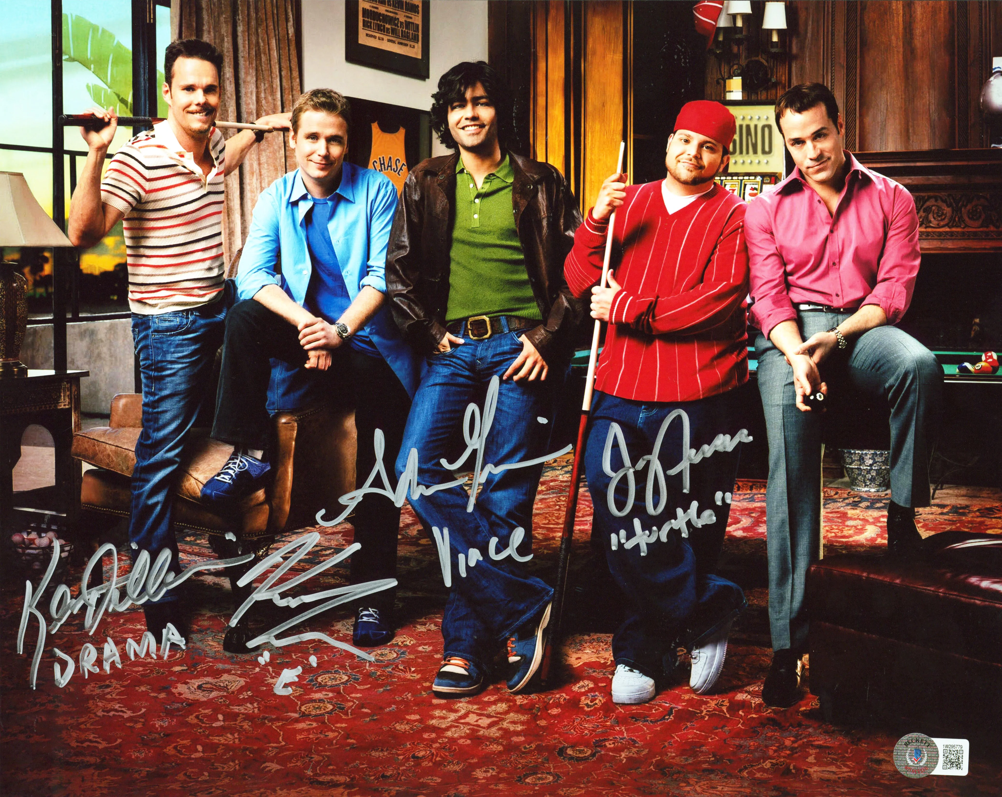 Entourage (4) Grenier, Connolly, Ferrara & Dillon Signed 11x14 Photo BAS Wit 2 - Image 2
