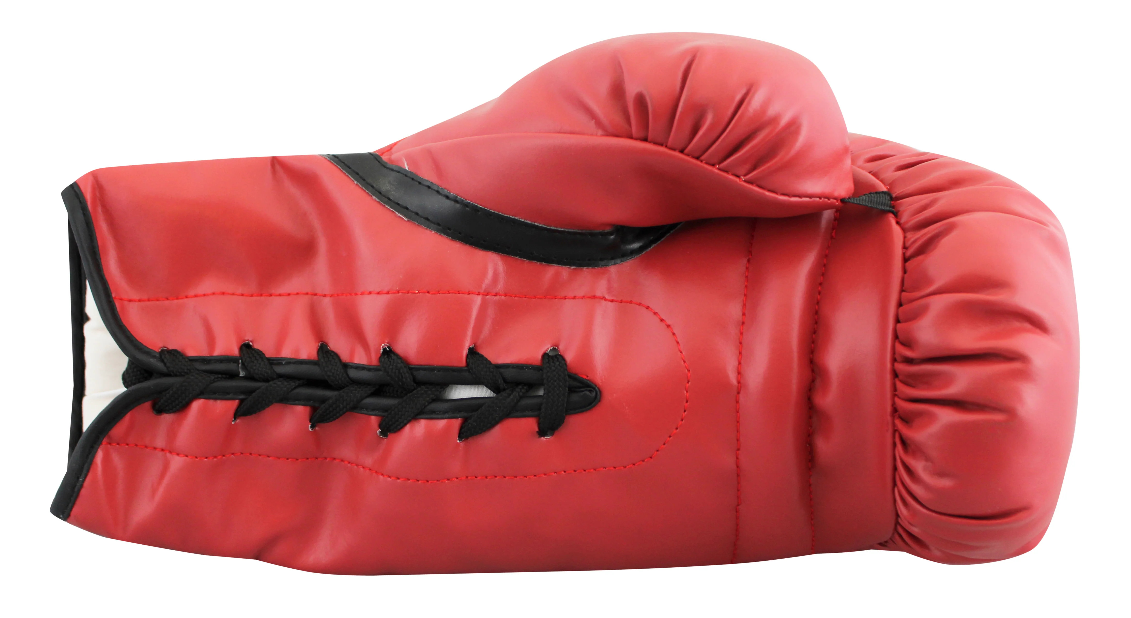Errol Spence Jr. Signed Red Left Hand Everlast Boxing Glove w/ Case BAS Witness - Image 5