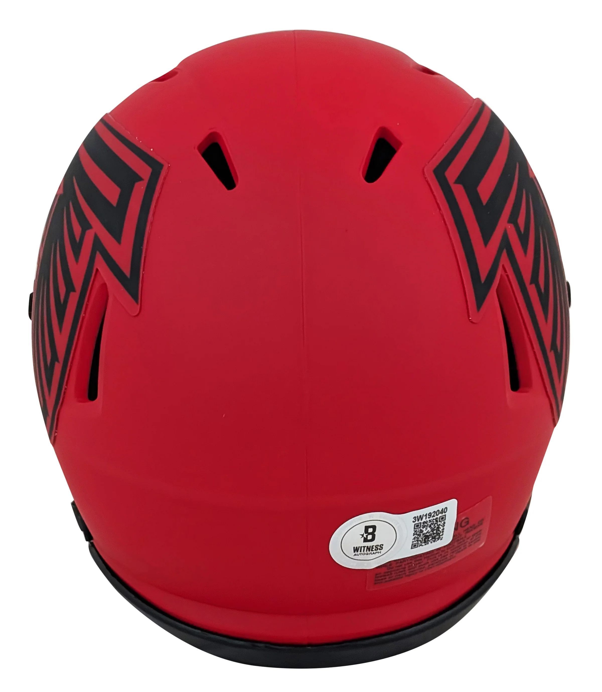Falcons Julio Jones Authentic Signed Rave Speed Mini Helmet W/ Case BAS Witness - Image 4