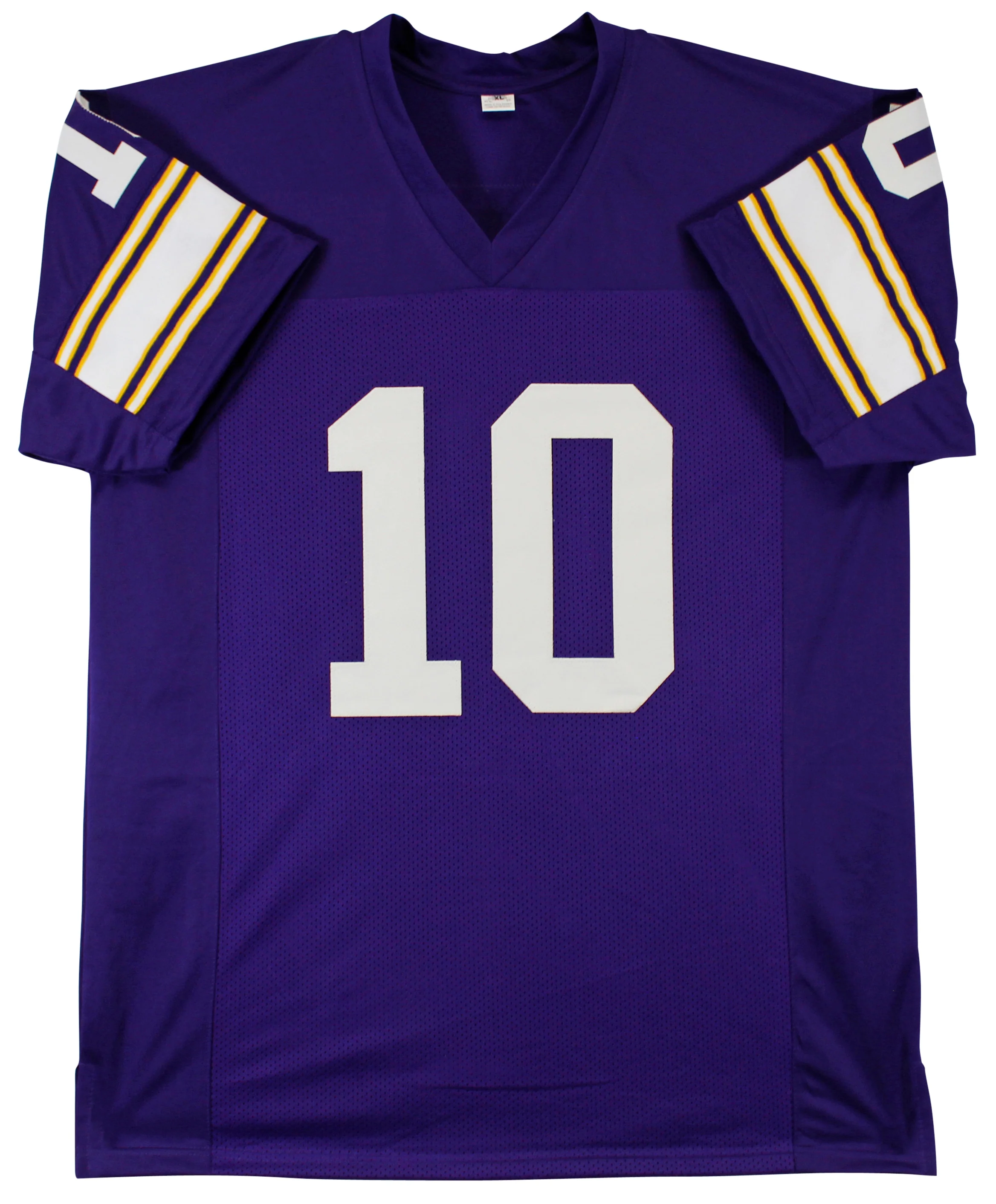 Fran Tarkenton "HOF 86" Signed Purple Pro Style Jersey BAS Witnessed #1W205271 - Image 5