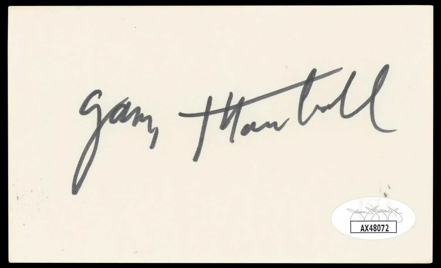 Garry Marshall Authentic Signed 3x5 Index Card Autographed JSA #AX48072