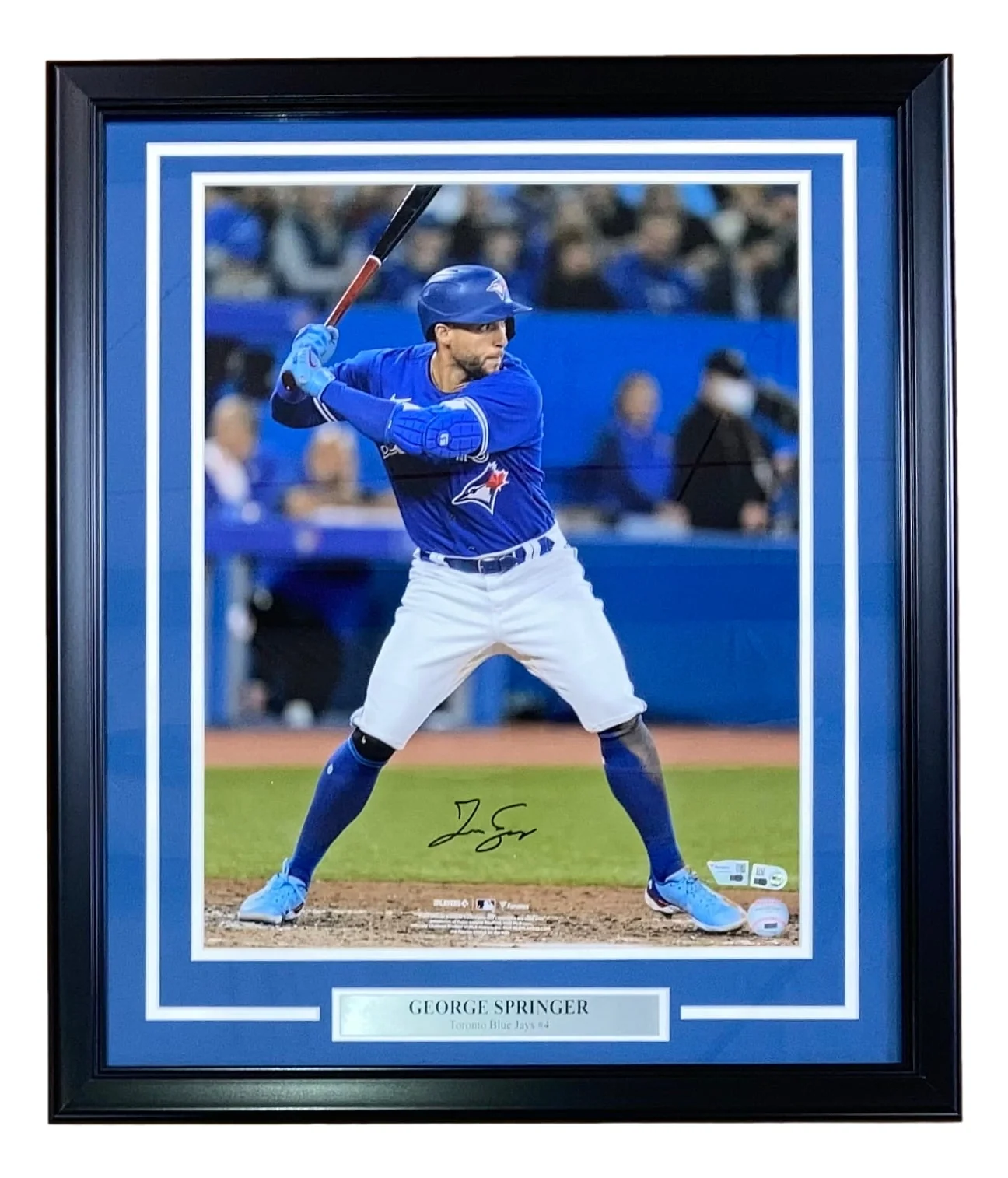 George Springer Signed Framed 16x20 Toronto Blue Jays Photo Fanatics - Image 5