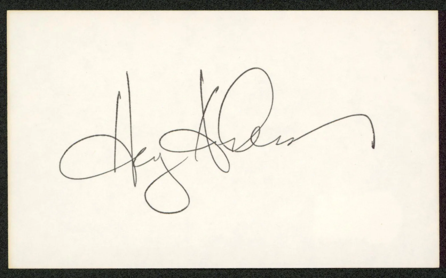 Harry Anderson Night Court Authentic Signed 3x5 Index Card Autographed BAS - Image 2