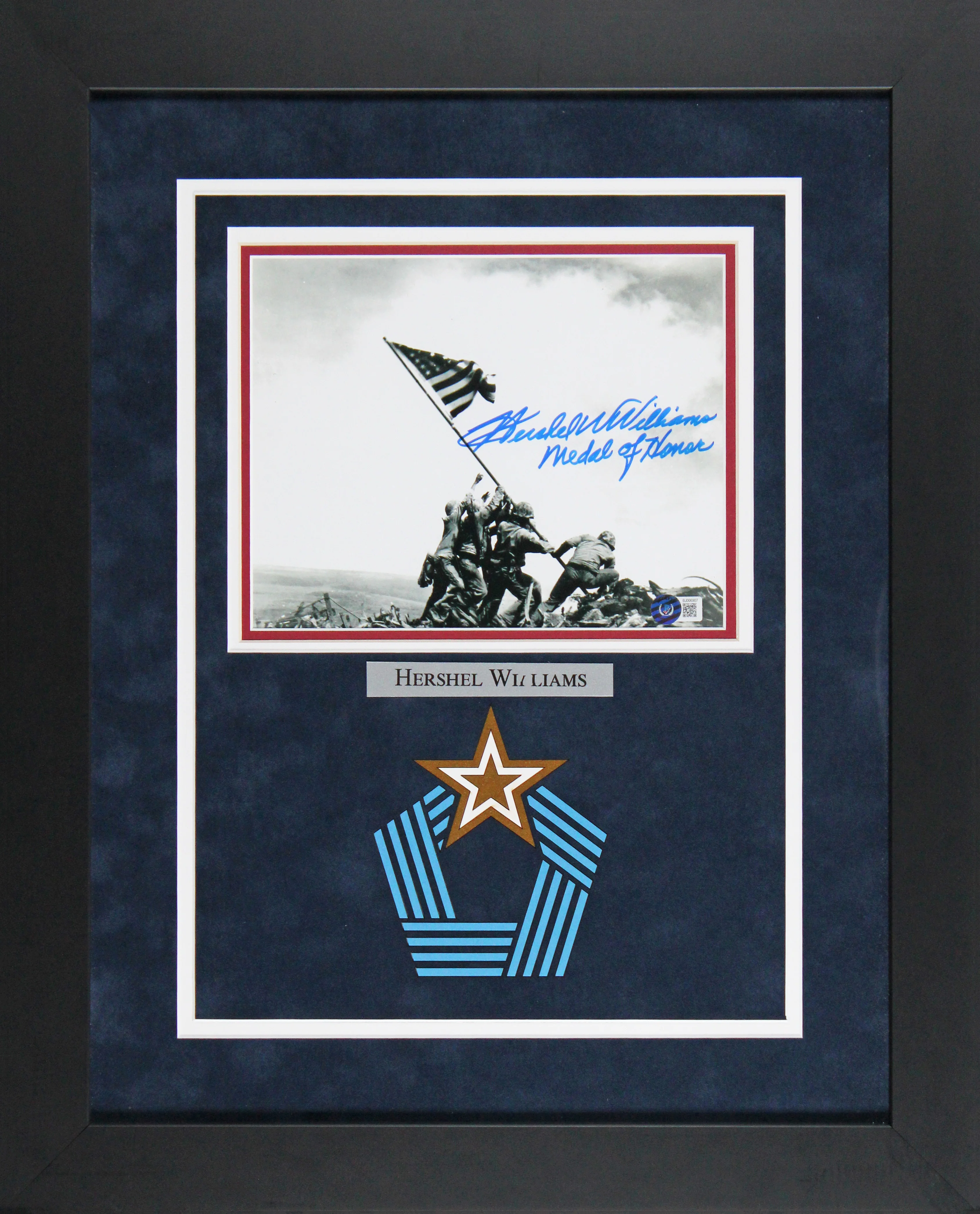 Hershel Williams Medal Of Honor Authentic Signed 8x10 Framed Photo BAS #BJ006907 - Image 2