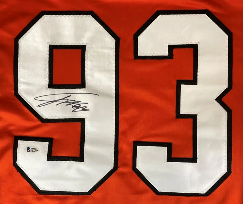 Jakub Voracek Philadelphia Signed Orange Hockey Jersey BAS - Image 2