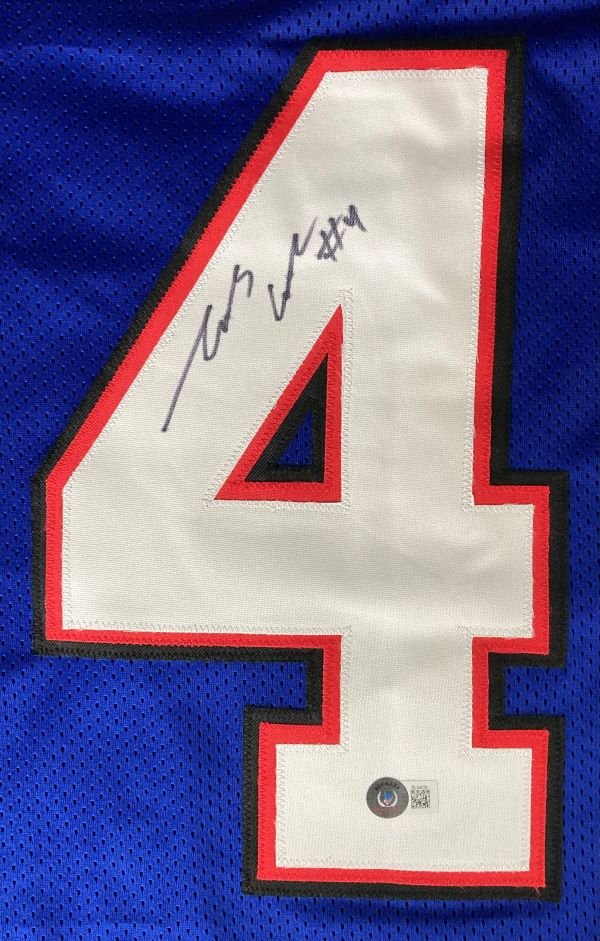 James Cook Buffalo Signed Blue Football Jersey BAS - Image 2
