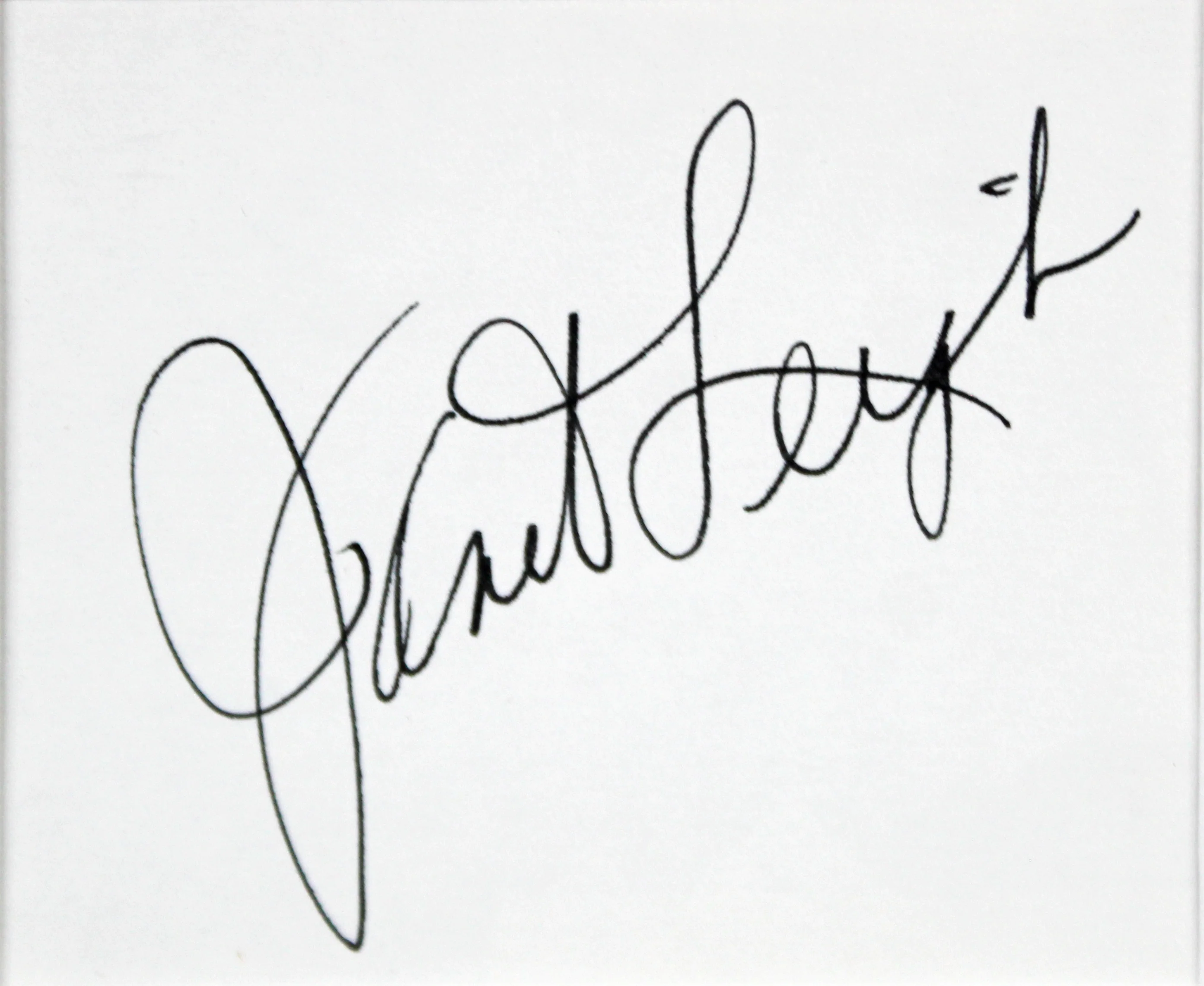 Janet Leigh & Anthony Perkins Psycho Signed 3x5 Index Card Framed Display BAS - Image 4