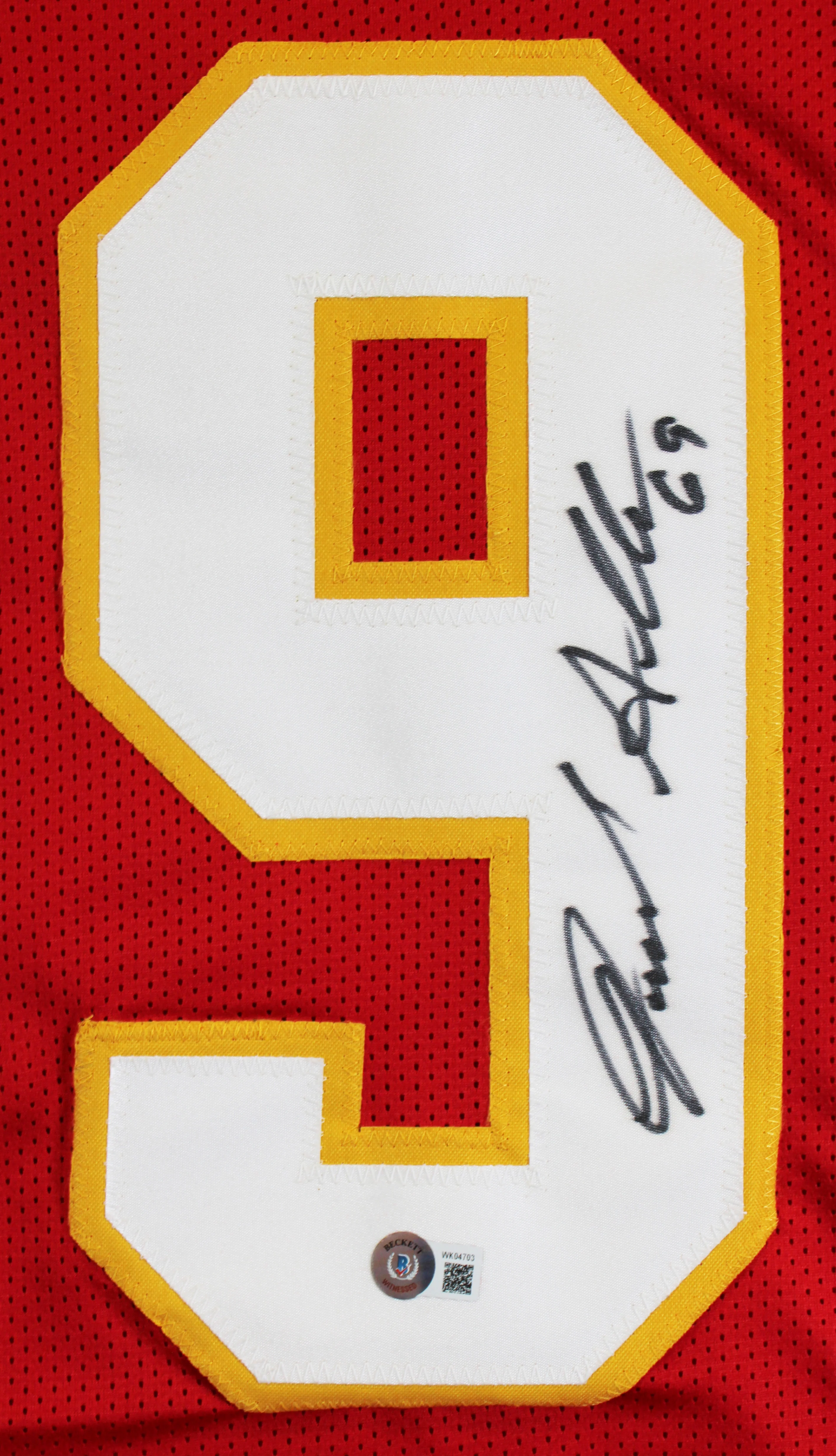 Jared Allen Authentic Signed Red Pro Style Jersey Autographed BAS Witnessed 2 - Image 3