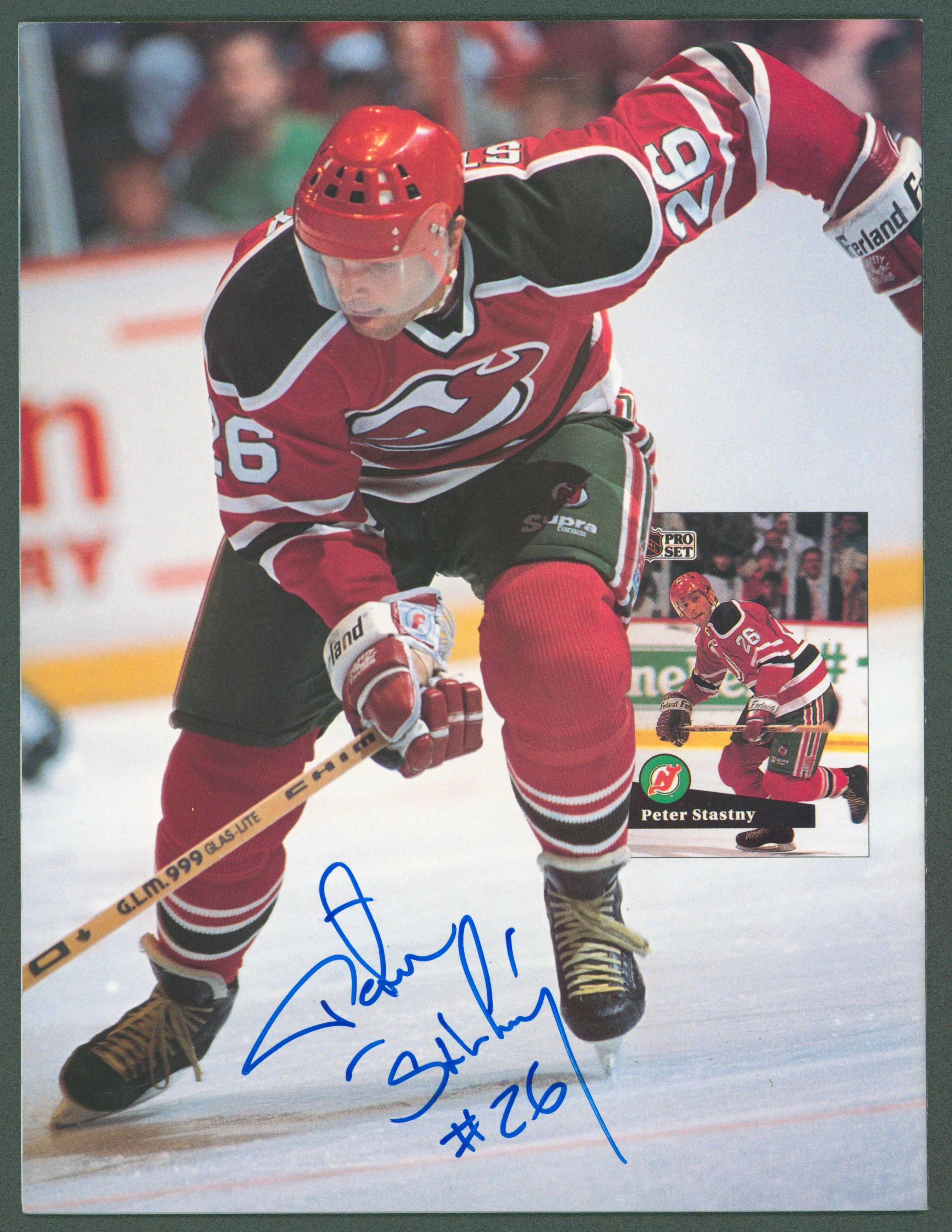 Jari Kurry & Peter Stastny Authentic Signed Beckett Magazine BAS #Z99326 - Image 3