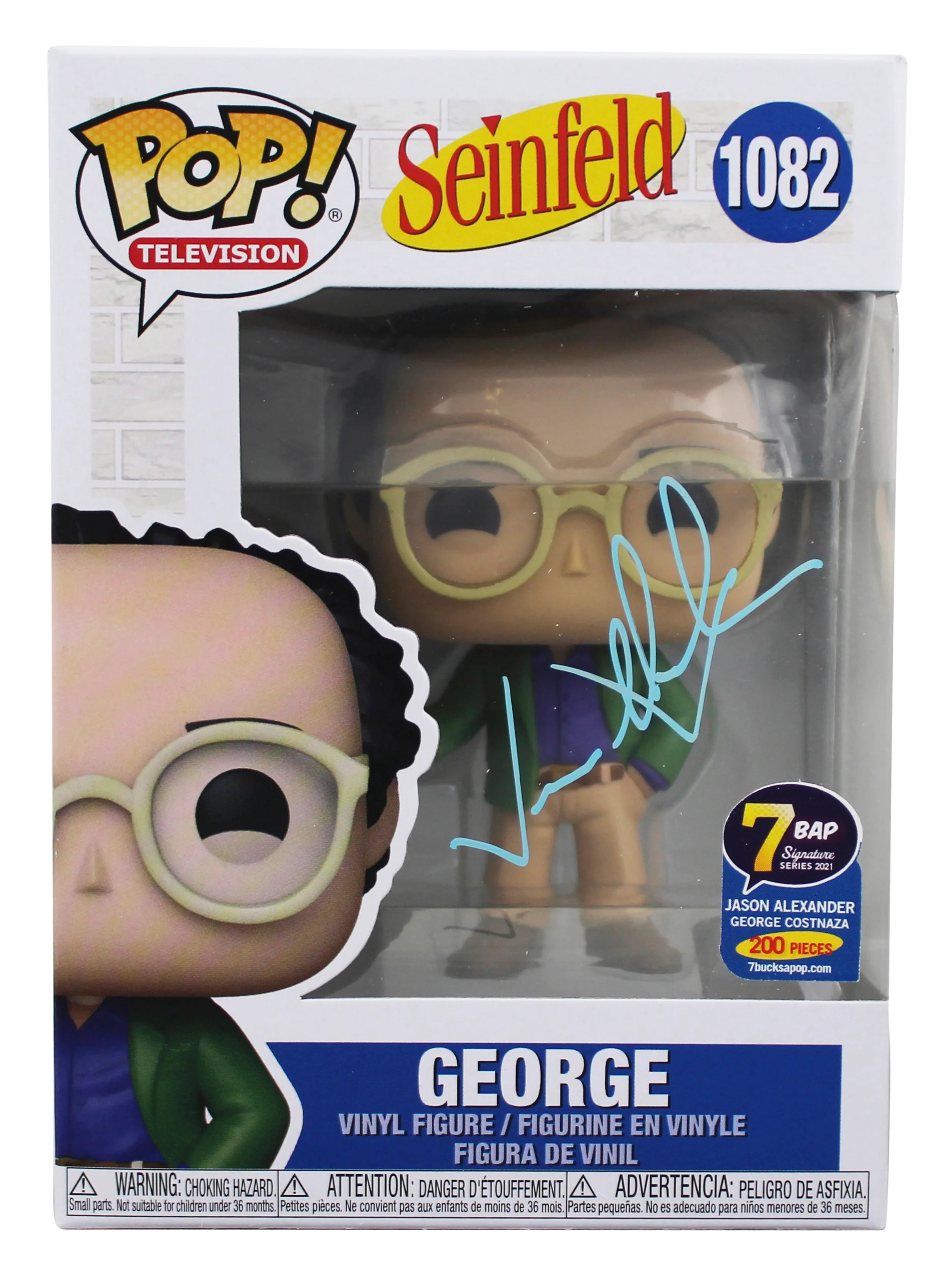 Jason Alexander Seinfeld Signed George #1082 Funko Pop Vinyl Figure JSA #QQ83129 - Image 2