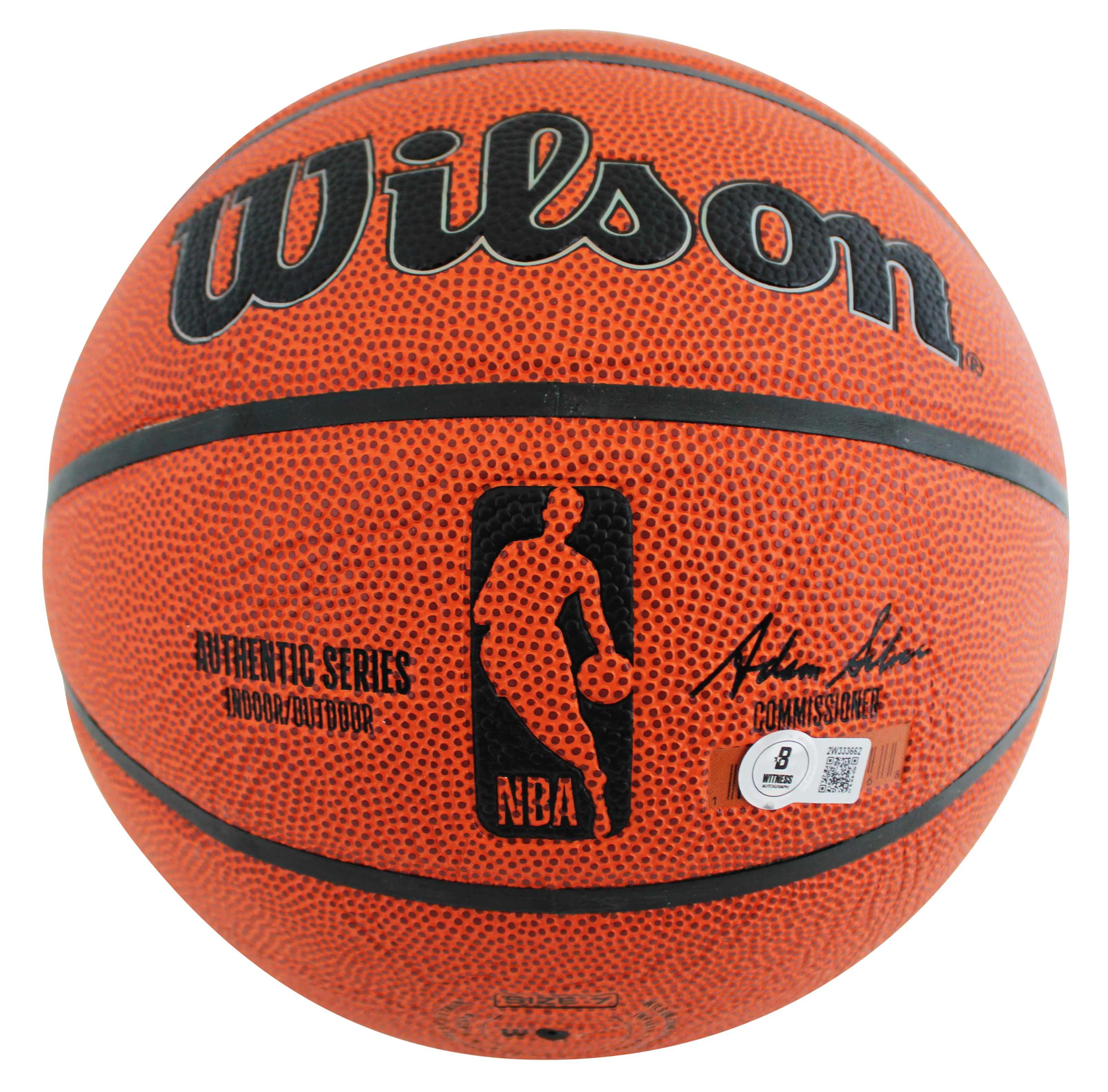 Jazz John Stockton & Karl Malone Authentic Signed Wilson Basketball BAS Witness - Image 5