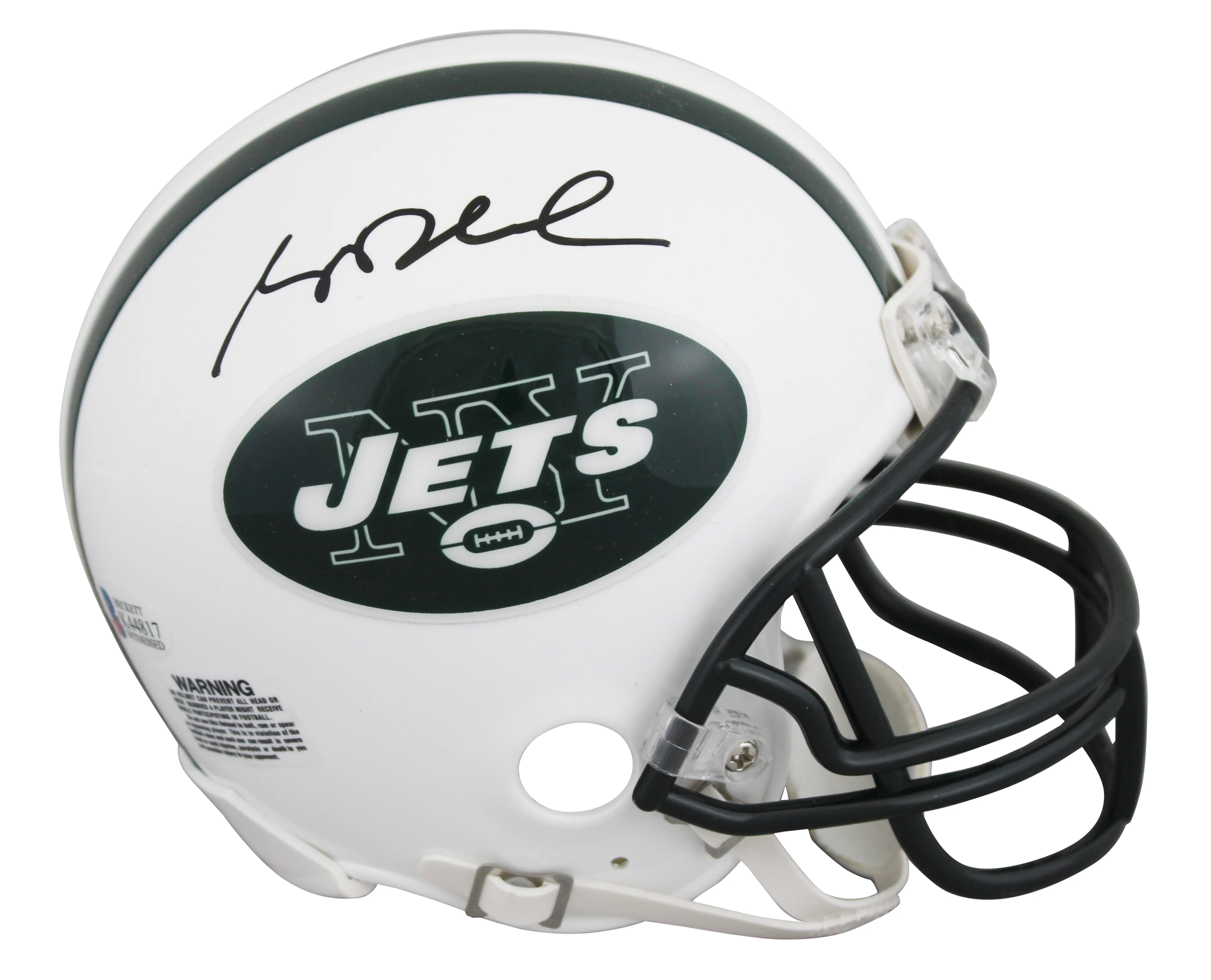 Jets Sam Darnold Authentic Signed VSR4 Mini Helmet BAS Witnessed #K44817