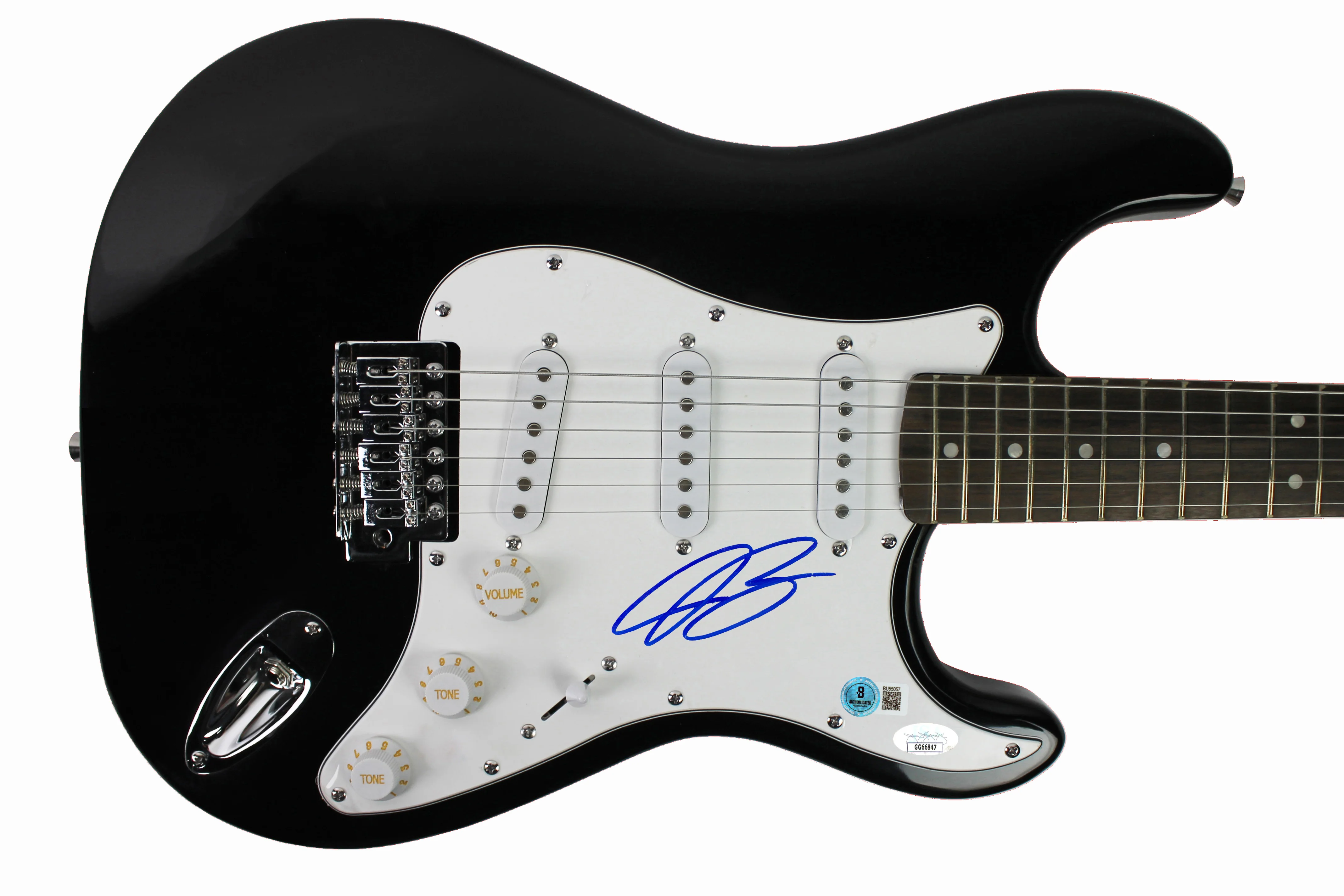 Joe Bonamassa Authentic Signed Black Electric Guitar Autographed BAS #BU55057 - Image 2