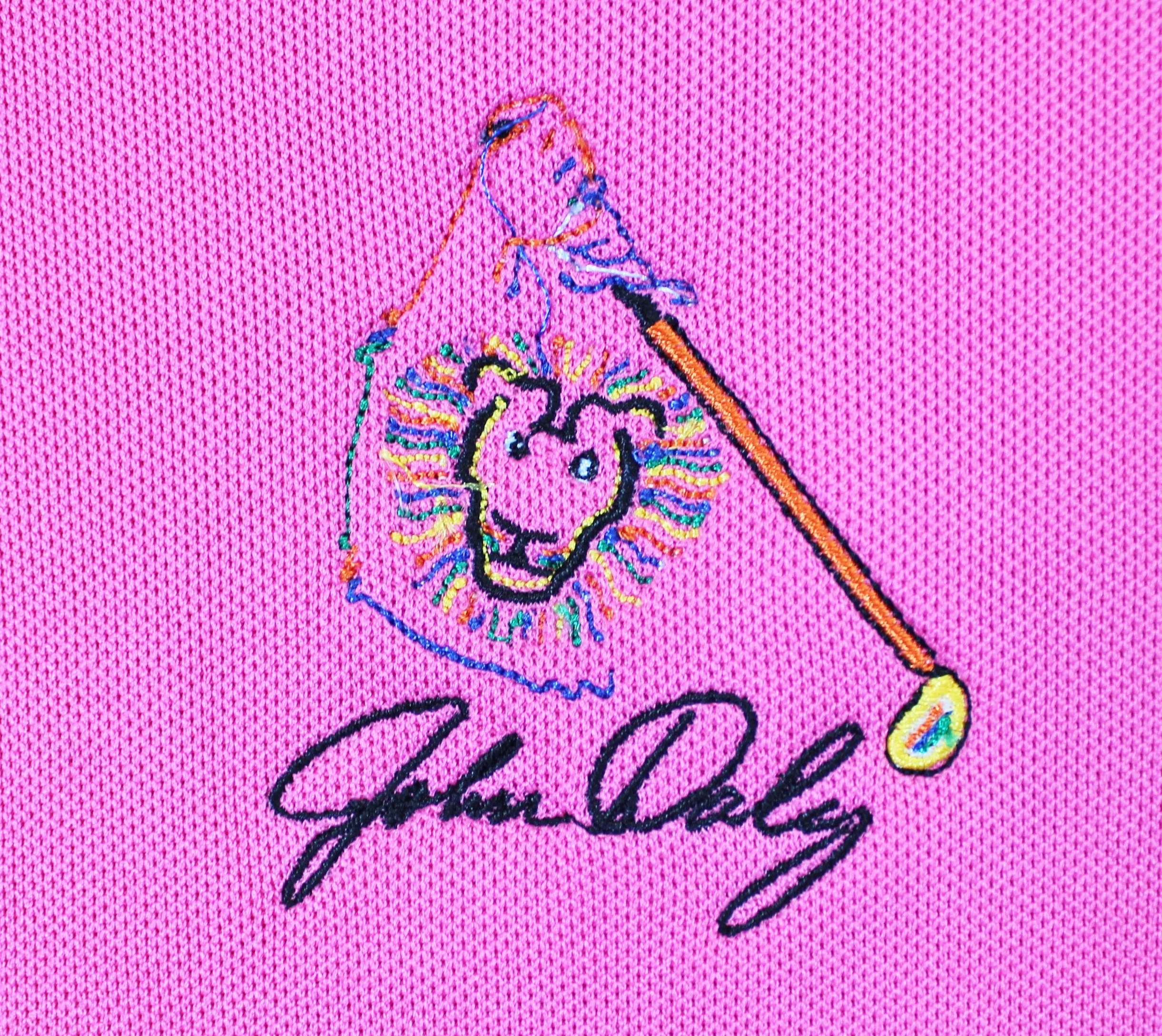John Daly Authentic Signed Match Worn Pink Loudmouth Polo Shirt BAS #BK84761 - Image 8