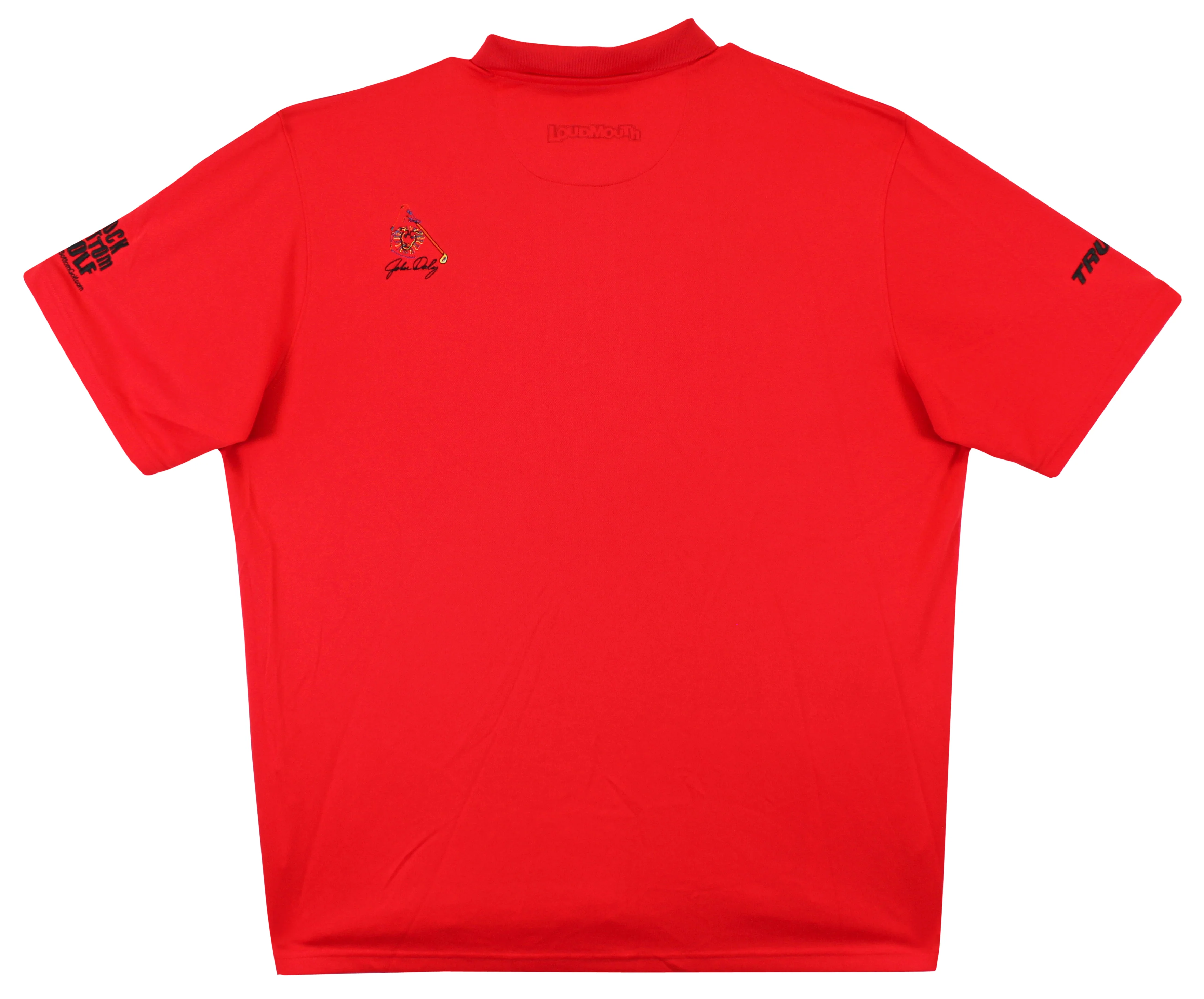 John Daly Authentic Signed Match Worn Red Loudmouth Polo Shirt BAS #BK84731 - Image 7