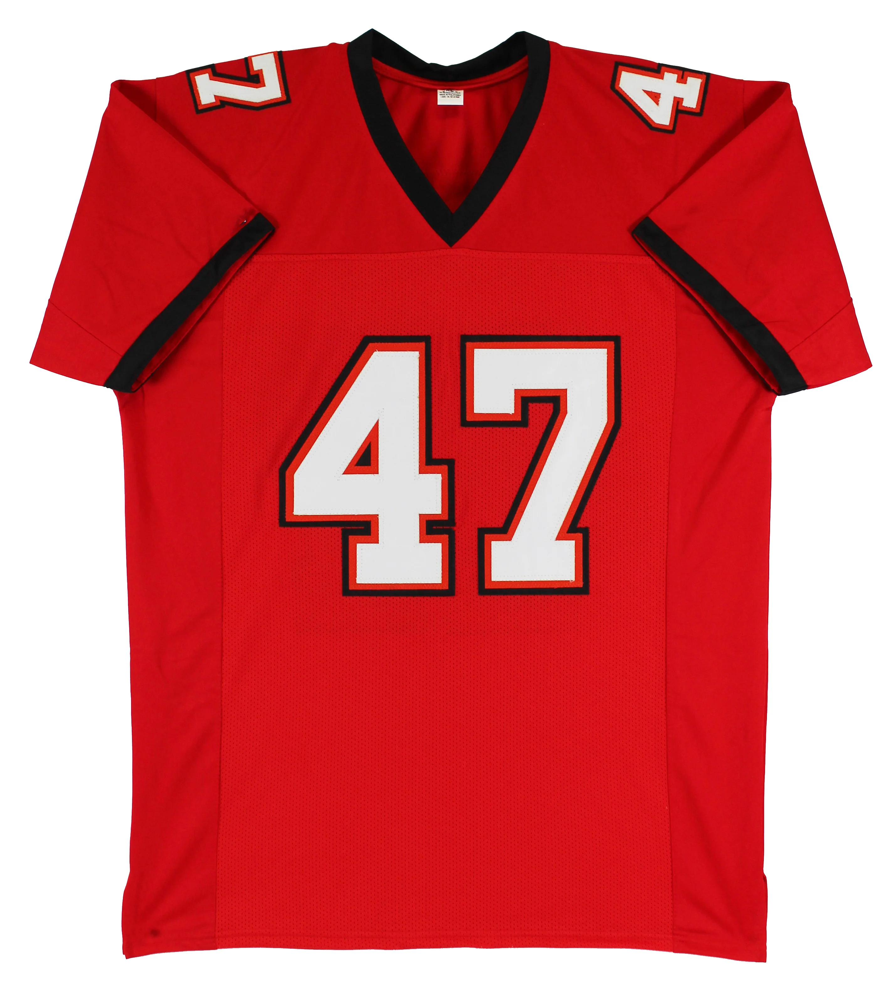 John Lynch Authentic Signed Red Pro Style Jersey Autographed BAS Witnessed - Image 4