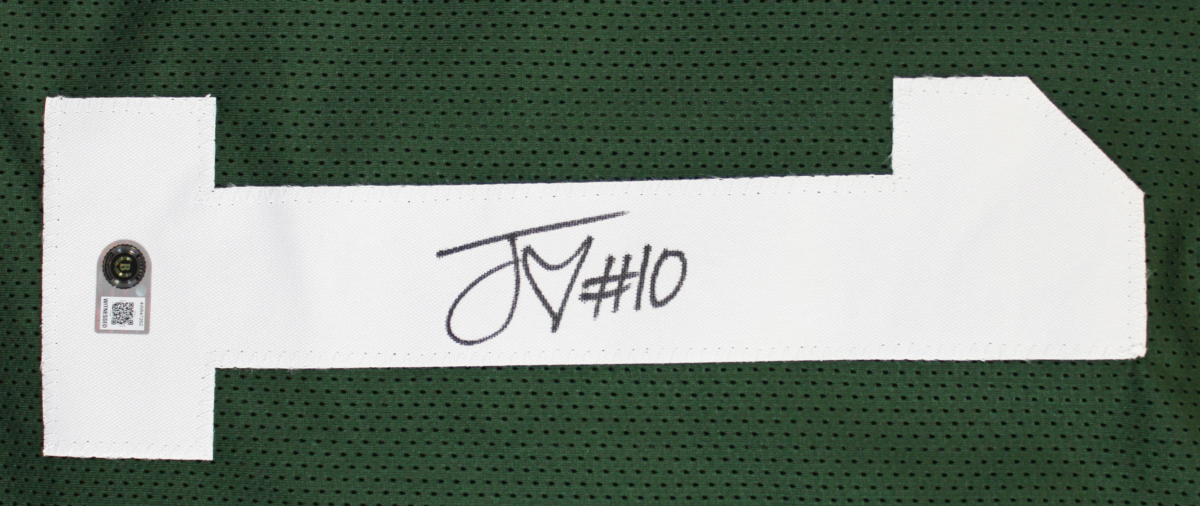 Jordan Love Authentic Signed Green Pro Style Jersey Autographed BAS Witnessed 2 - Image 3