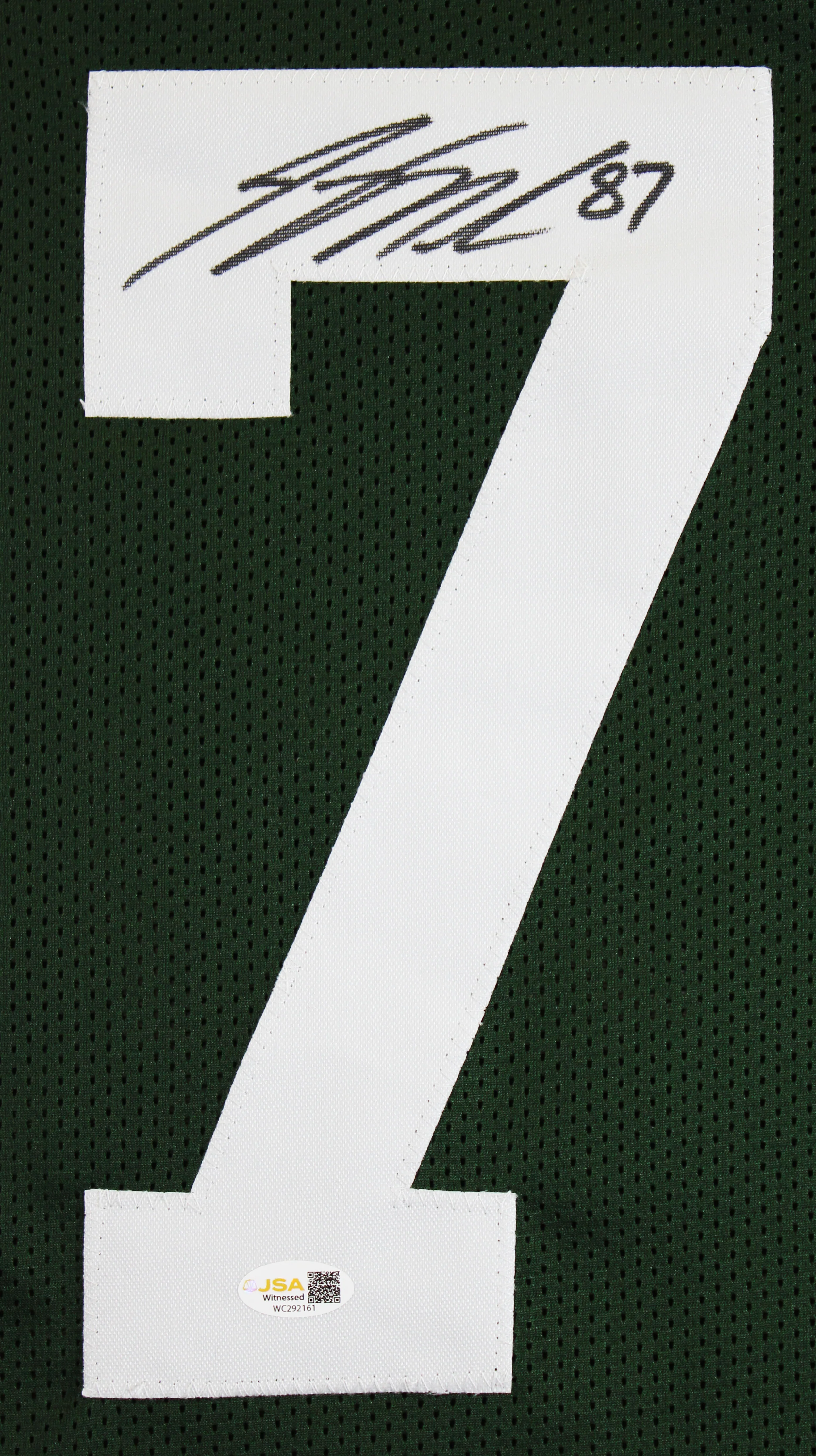 Jordy Nelson Authentic Signed Green Pro Style Framed Jersey JSA Witness - Image 3
