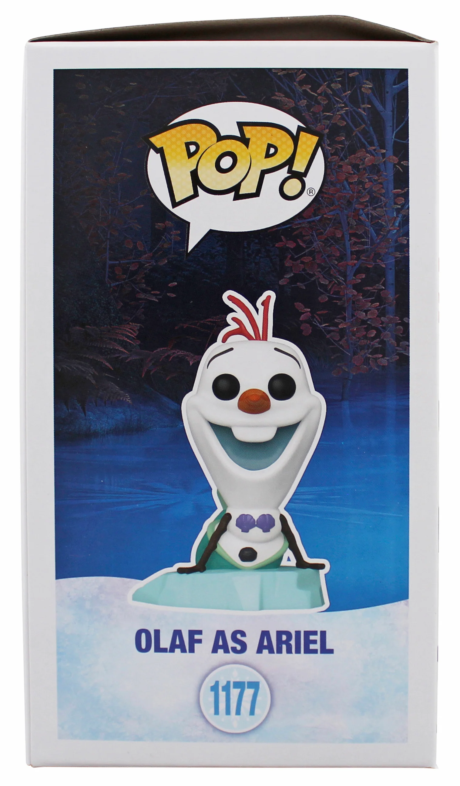 Josh Gad Frozen "Olaf" Signed #1177 Olaf as Ariel Funko Pop Vinyl Figure BAS - Image 6