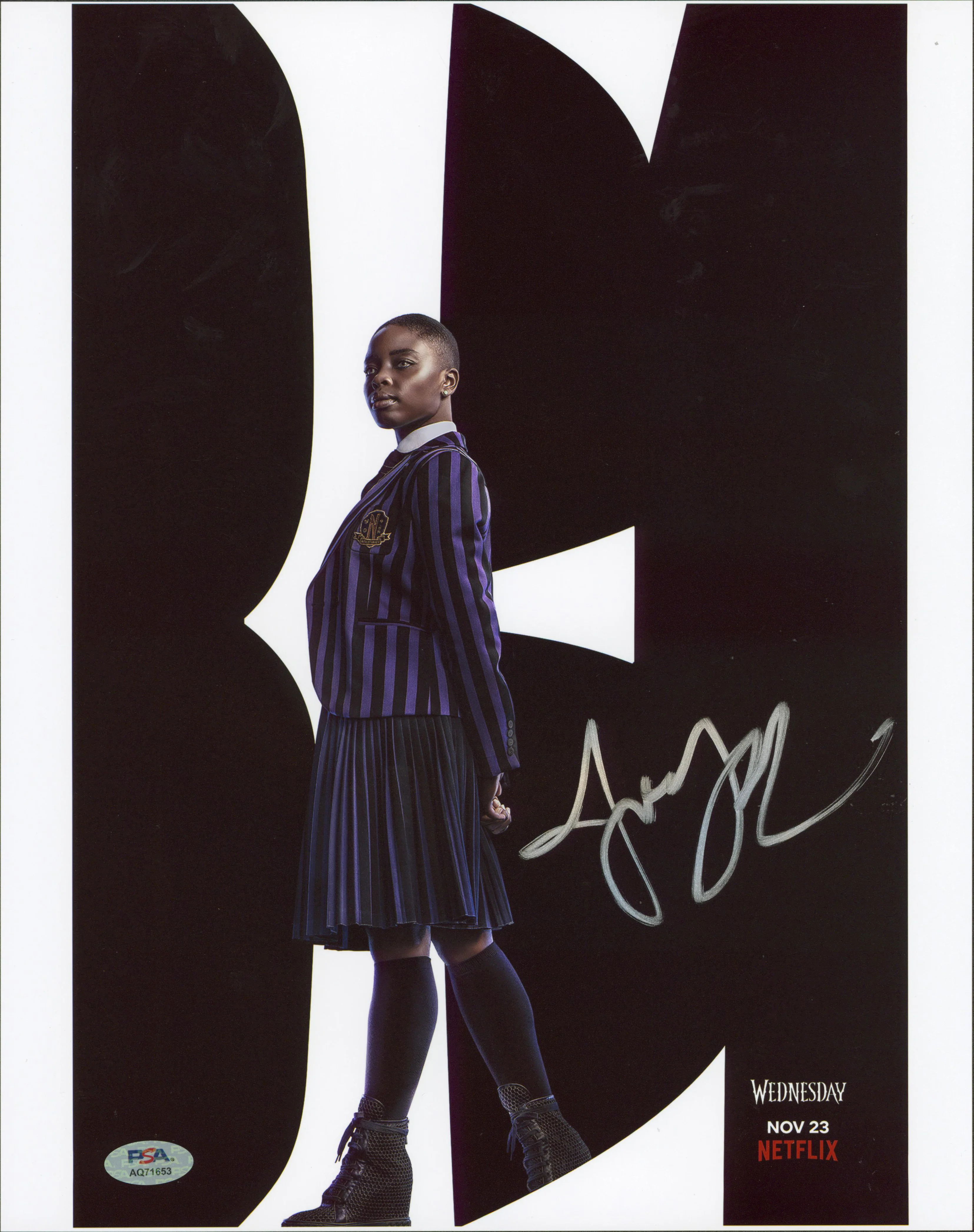 Joy Sunday Wednesday Authentic Signed 11x14 Vertical Photo PSA/DNA #aq71653