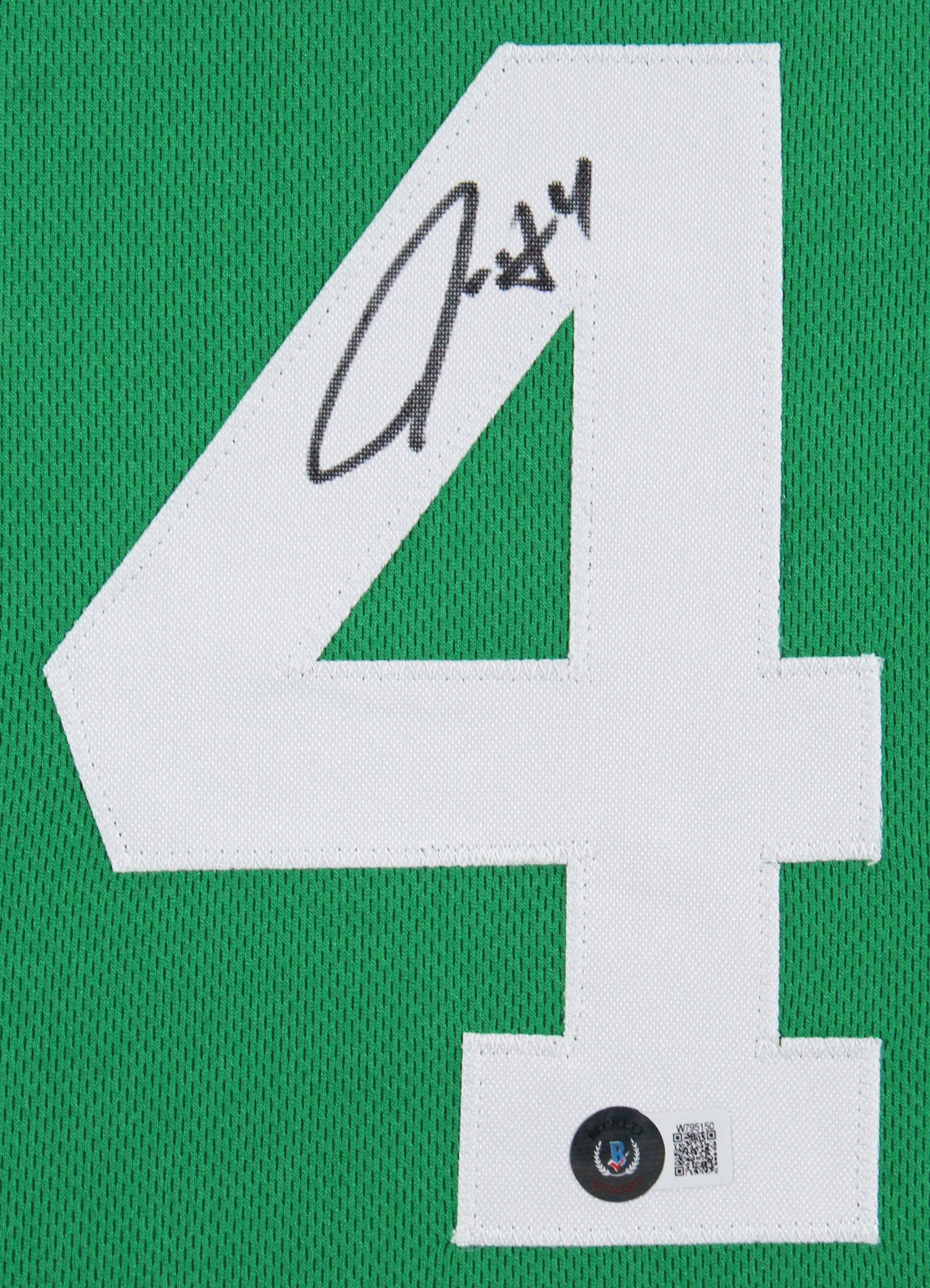 Jrue Holiday Authentic Signed Green Pro Style Framed Jersey BAS Witnessed - Image 3