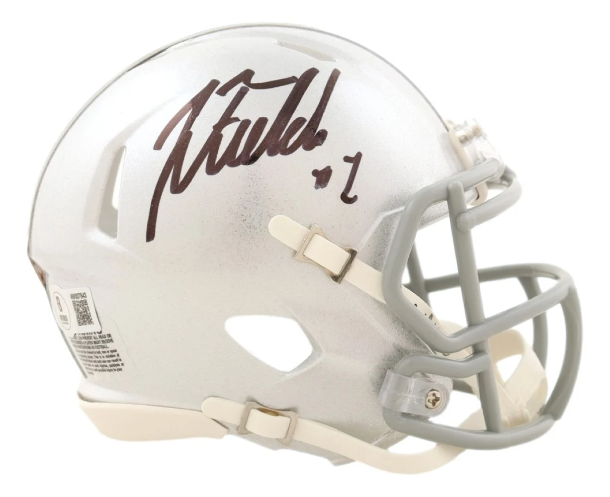 Justin Fields Signed Ohio State Mini Speed Helmet BAS