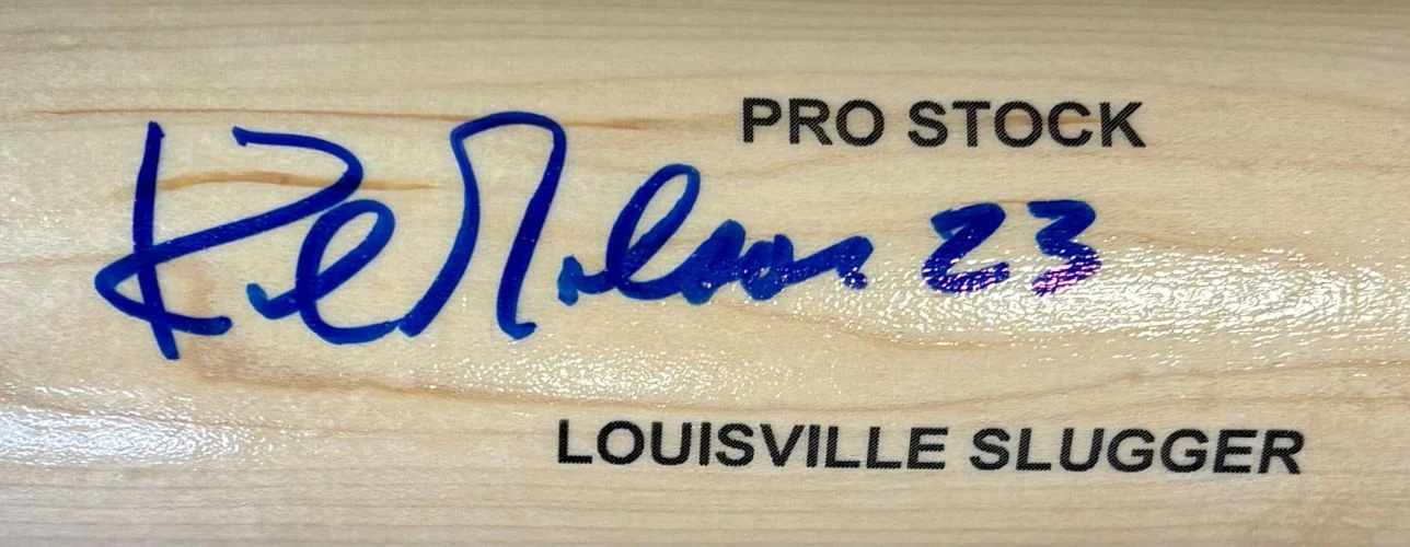Kirk Gibson Los Angeles Dodgers Signed Tan Louisville Slugger Bat JSA QR - Image 2