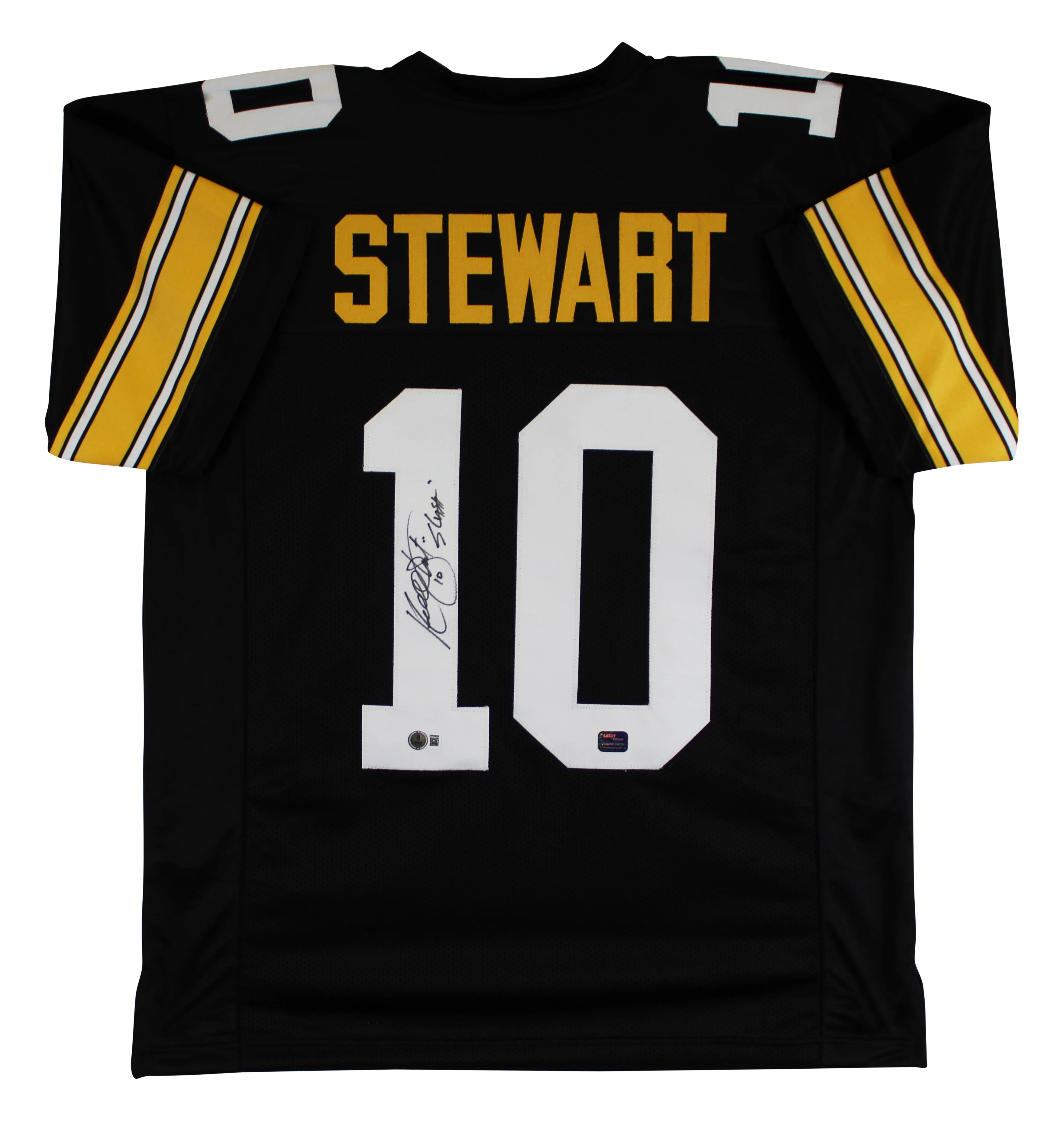 Kordell Stewart "Slash" Authentic Signed Black Pro Style Jersey BAS Witnessed - Image 2