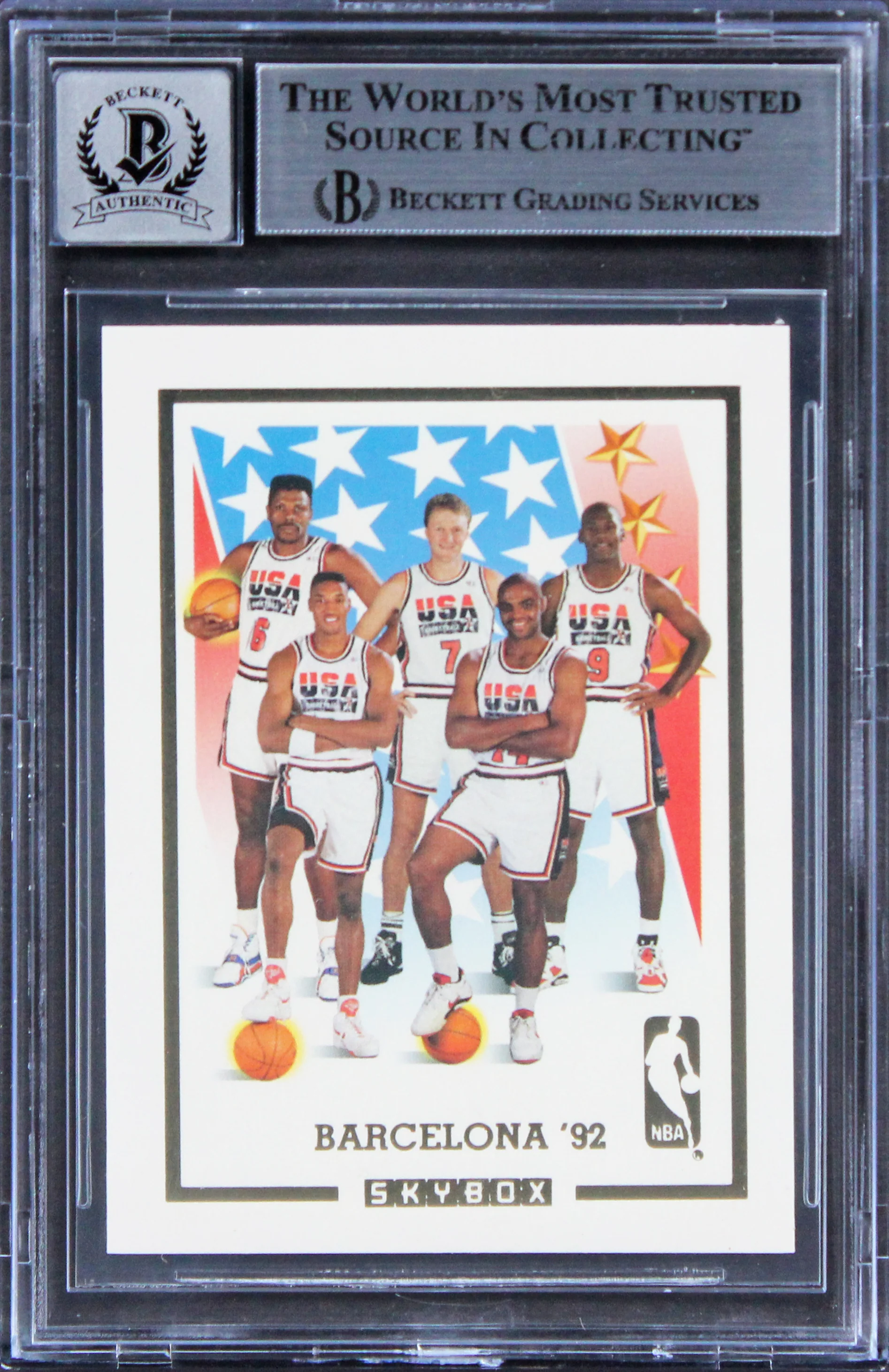 Lakers Magic Johnson Authentic Signed 1992 Skybox USA Card Auto 10! BAS Slabbed - Image 3