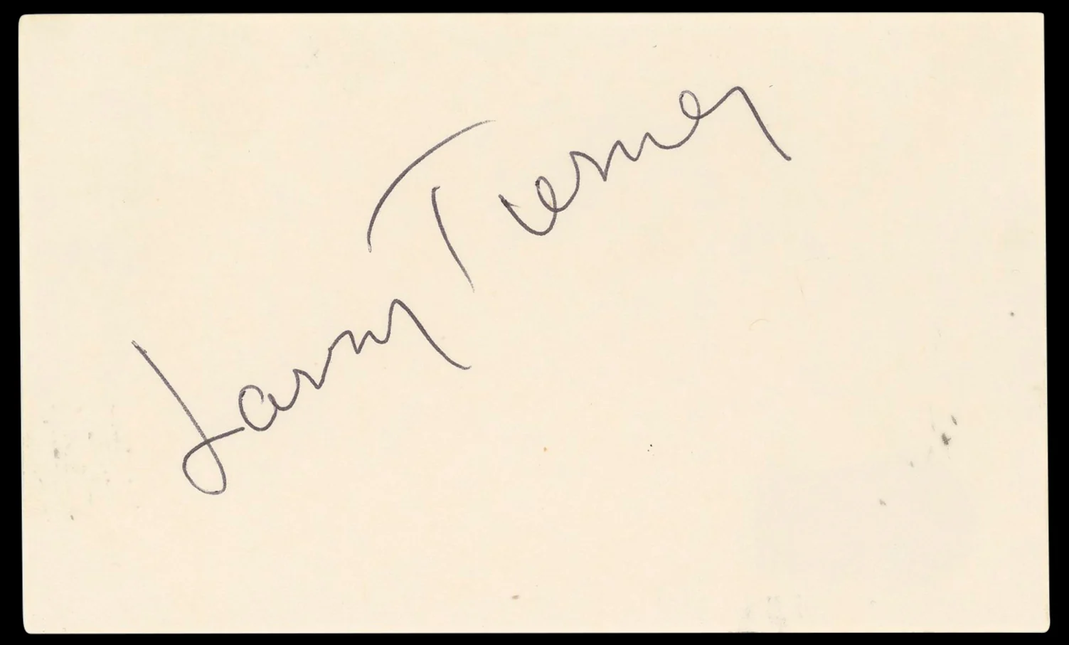Larry Tierney Born to Kill Authentic Signed 3x5 Index Card BAS #BN33341 - Image 2