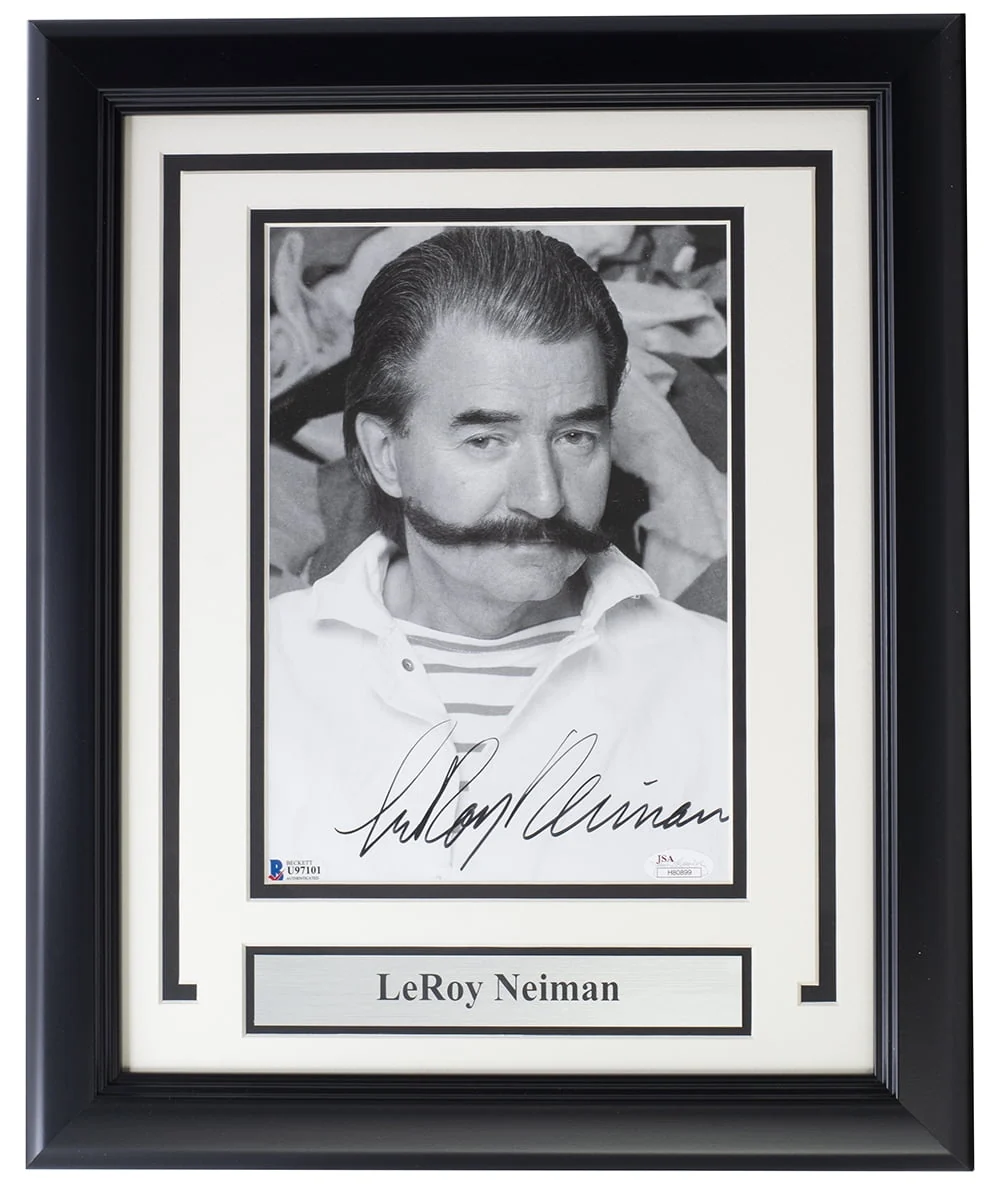 LeRoy Neiman Signed Framed 8x10 Photo BAS - Image 5