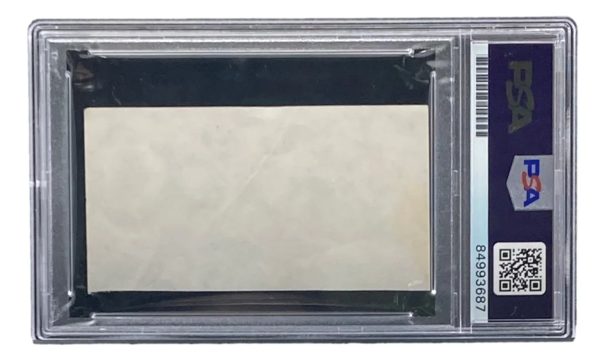 Lou Brock St. Louis Cardinals Signed Slabbed Cut Signature PSA/DNA - Image 2