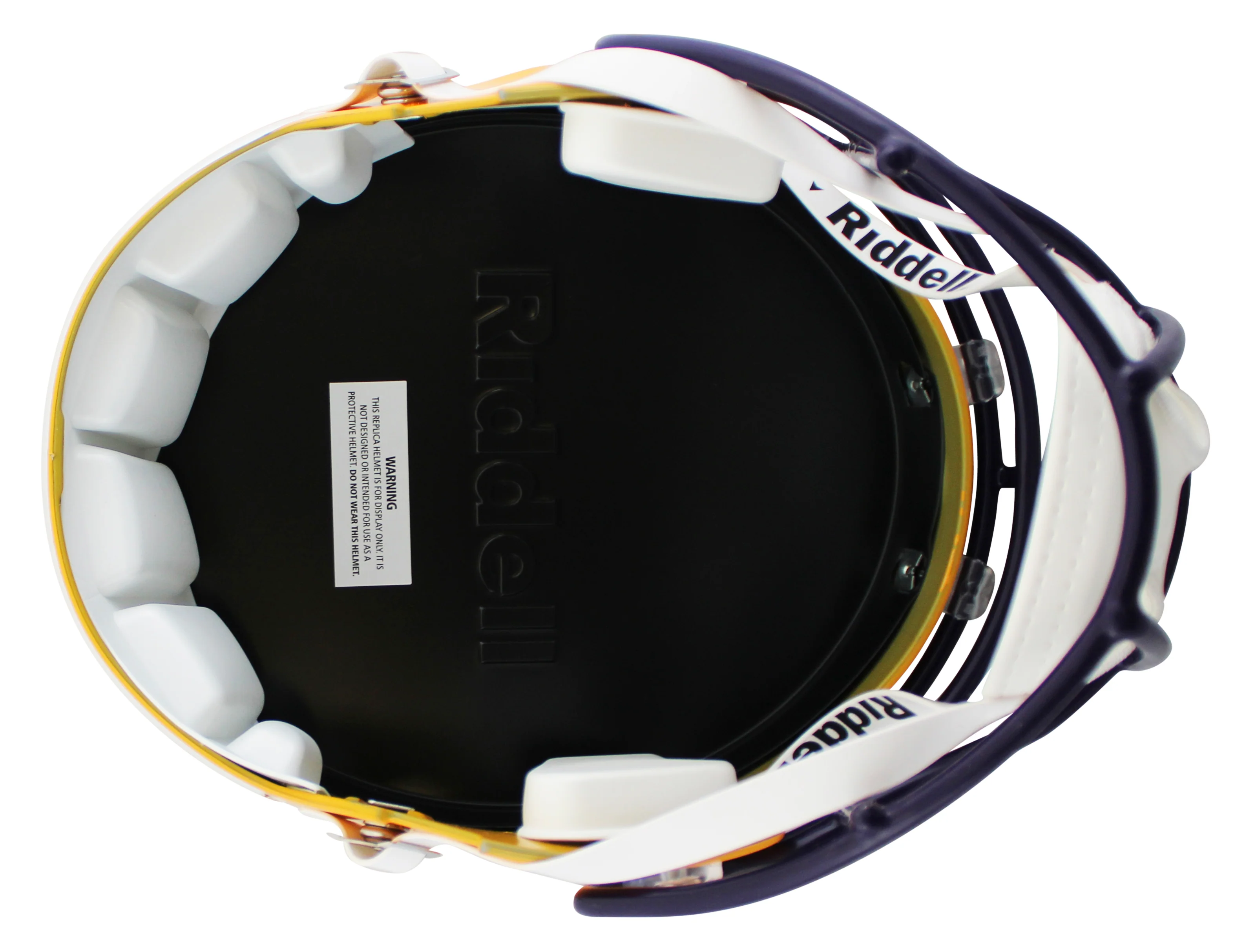 LSU Justin Jefferson Signed Yellow Full Size Speed Rep Helmet BAS Witnessed - Image 4