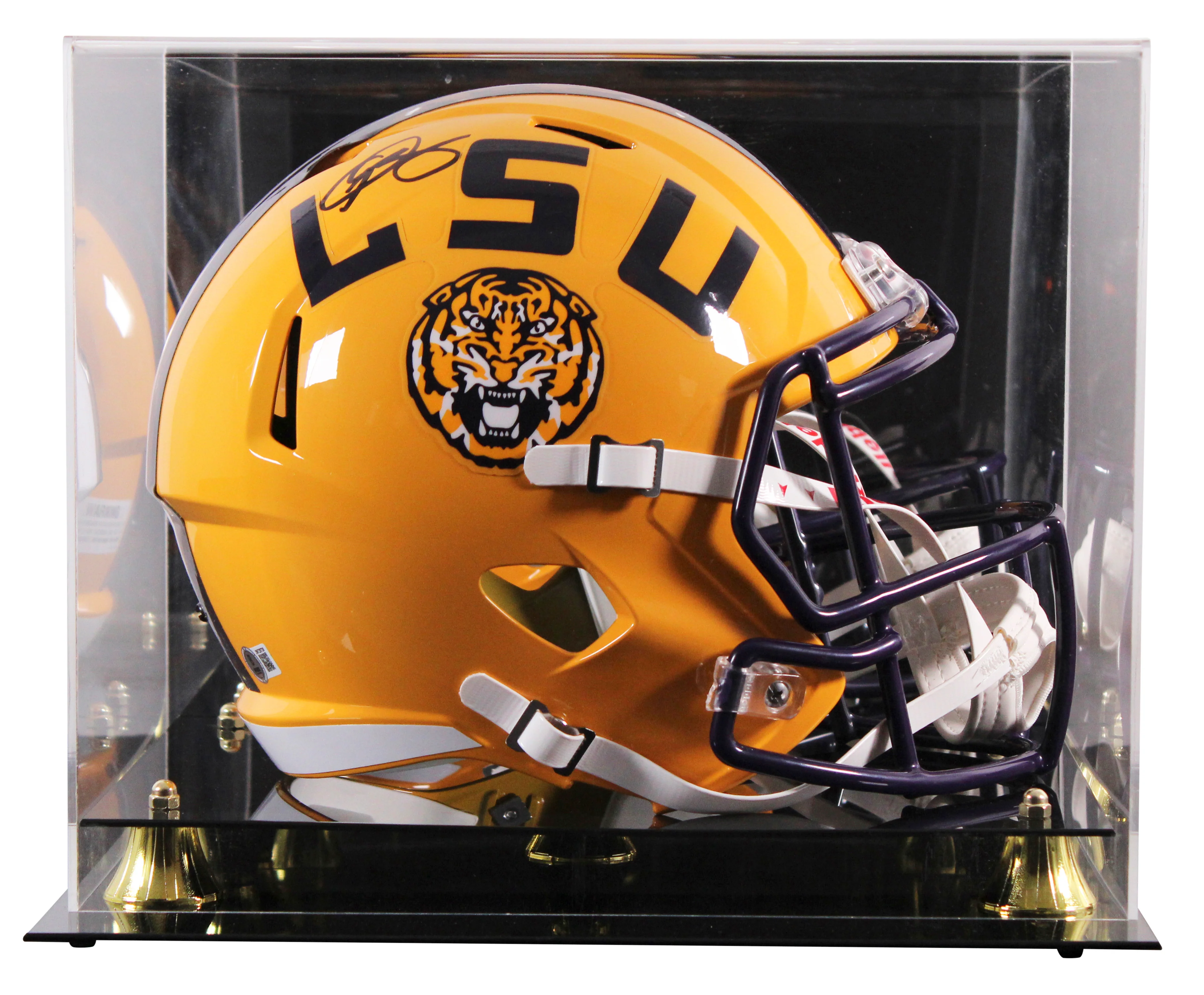 LSU Odell Beckham Jr. Signed Full Size Speed Rep Helmet W/ Case BAS Witnessed - Image 2