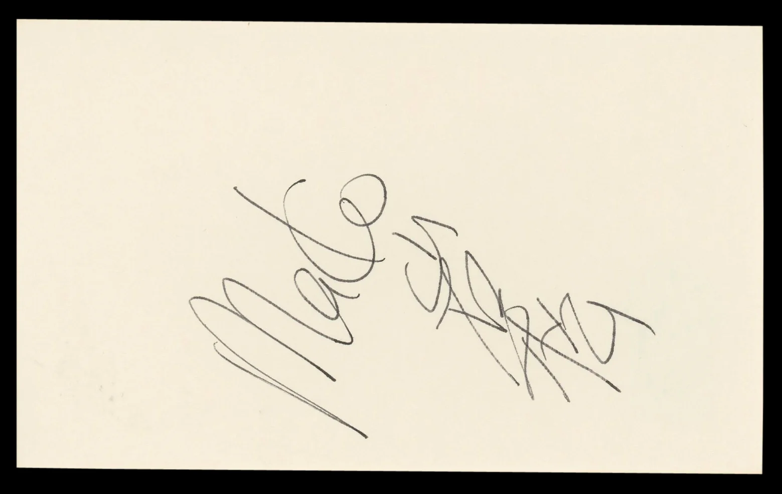 Mako Conan the Barbarian Authentic Signed 3x5 Index Card BAS #BL98864 - Image 2