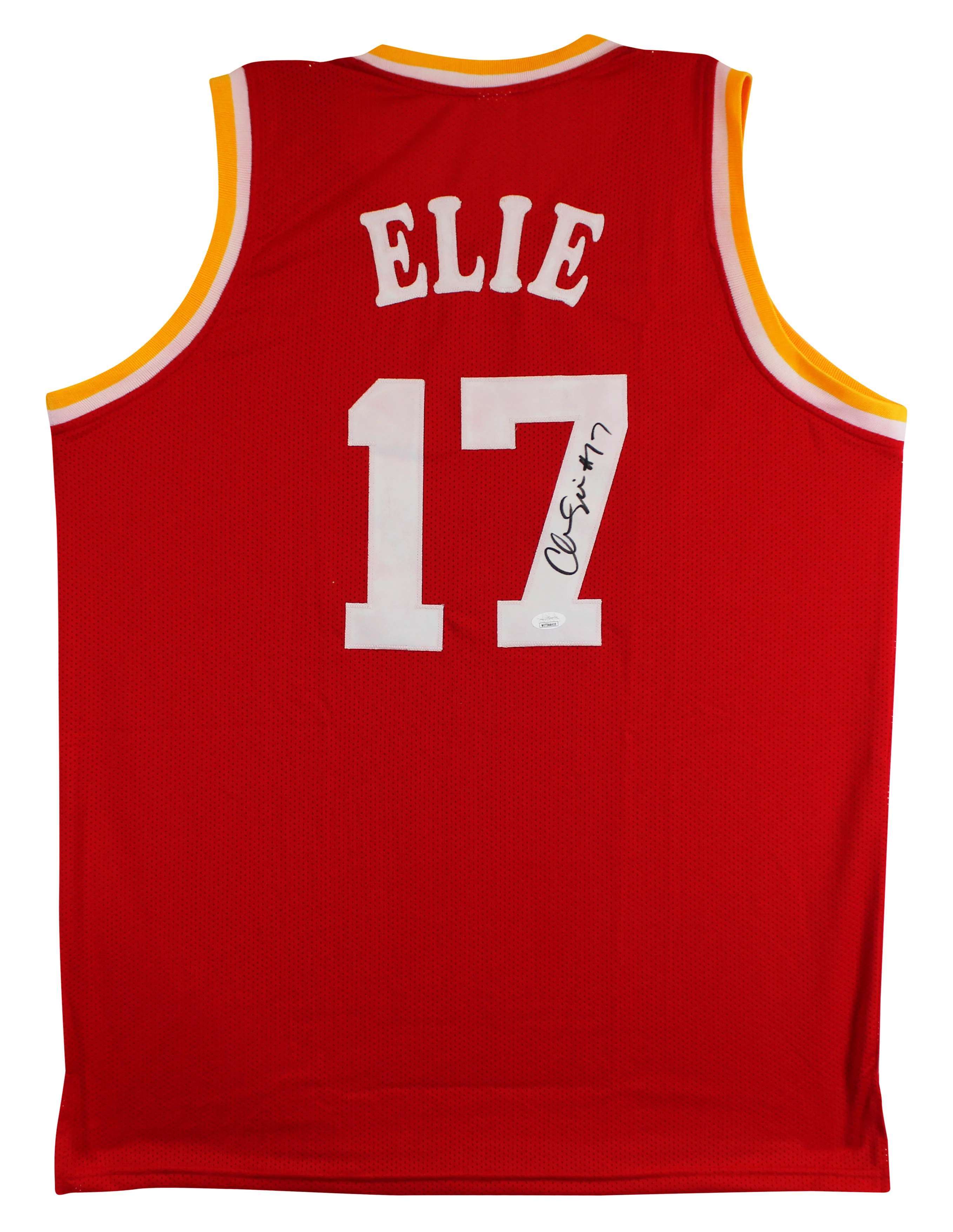 Mario Elie Authentic Signed Red Pro Style Jersey Autographed JSA #WIT366410 - Image 2