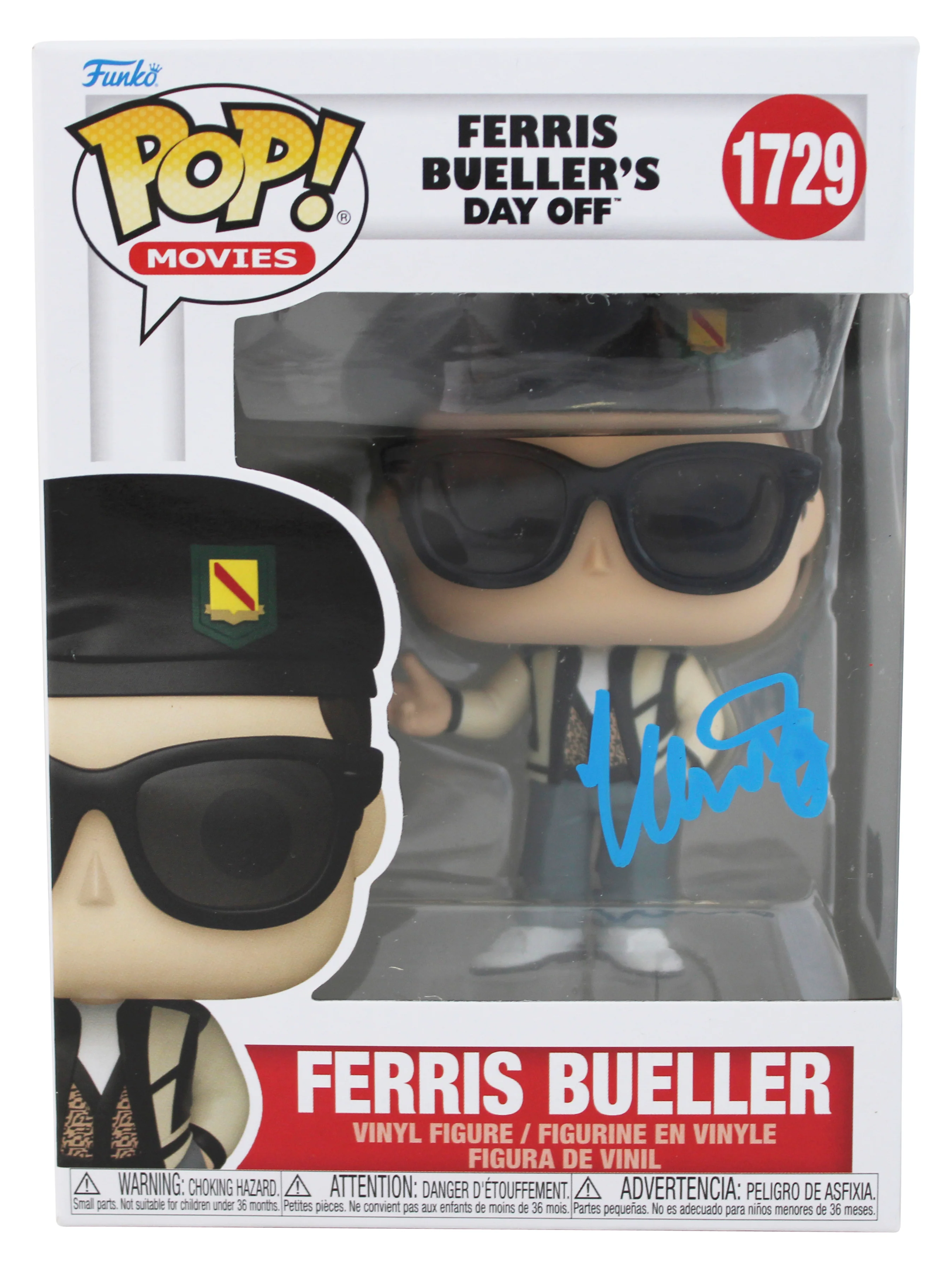 Matthew Broderick Ferris Bueller Signed #1729 Funko Pop Vinyl Figure BAS - Image 2