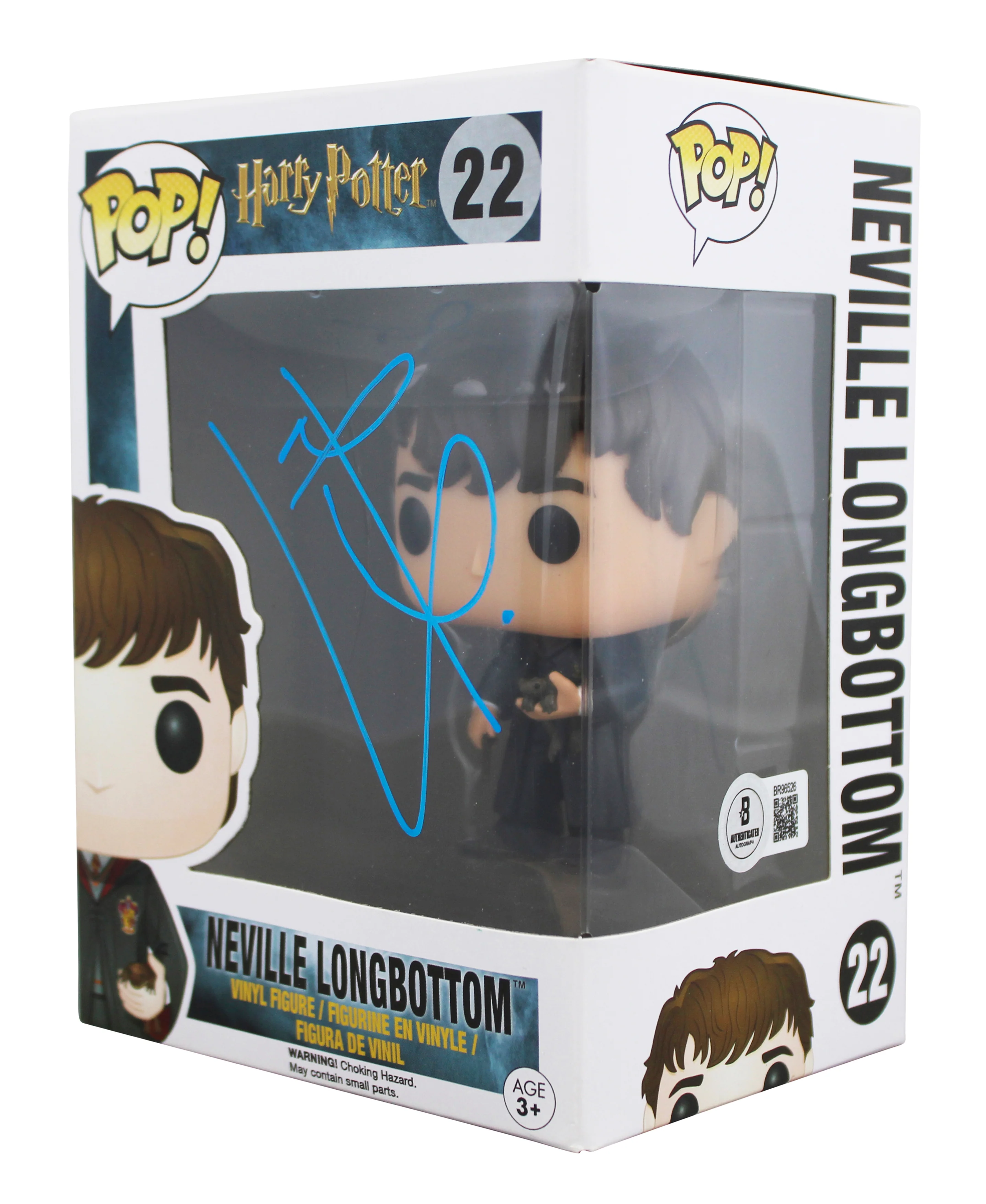 Matthew Lewis Harry Potter Signed Neville Longbottom #22 Funko Pop Figure BAS - Image 3