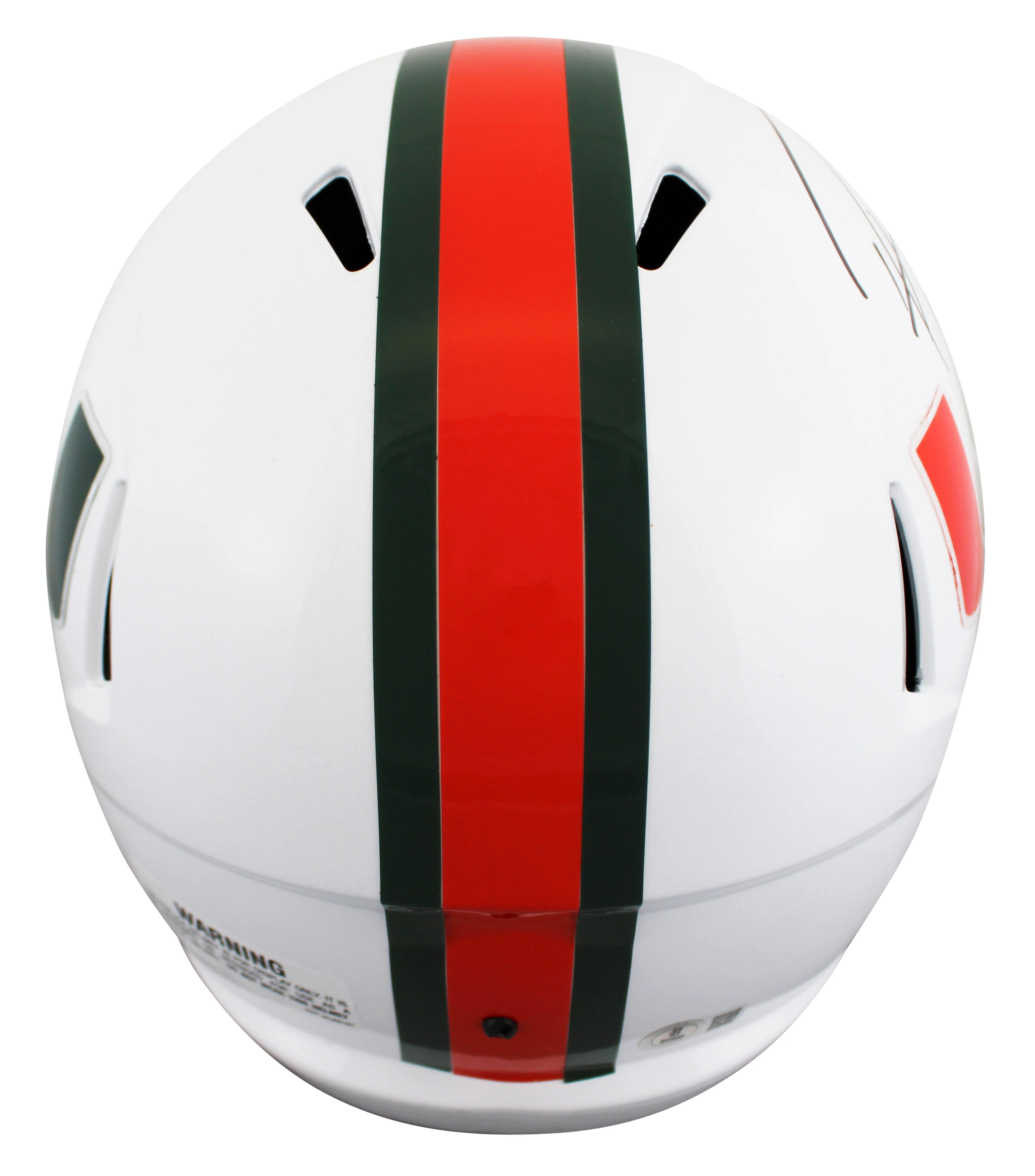 Miami Ray Lewis Authentic Signed White Full Size Speed Rep Helmet BAS Witnessed - Image 3