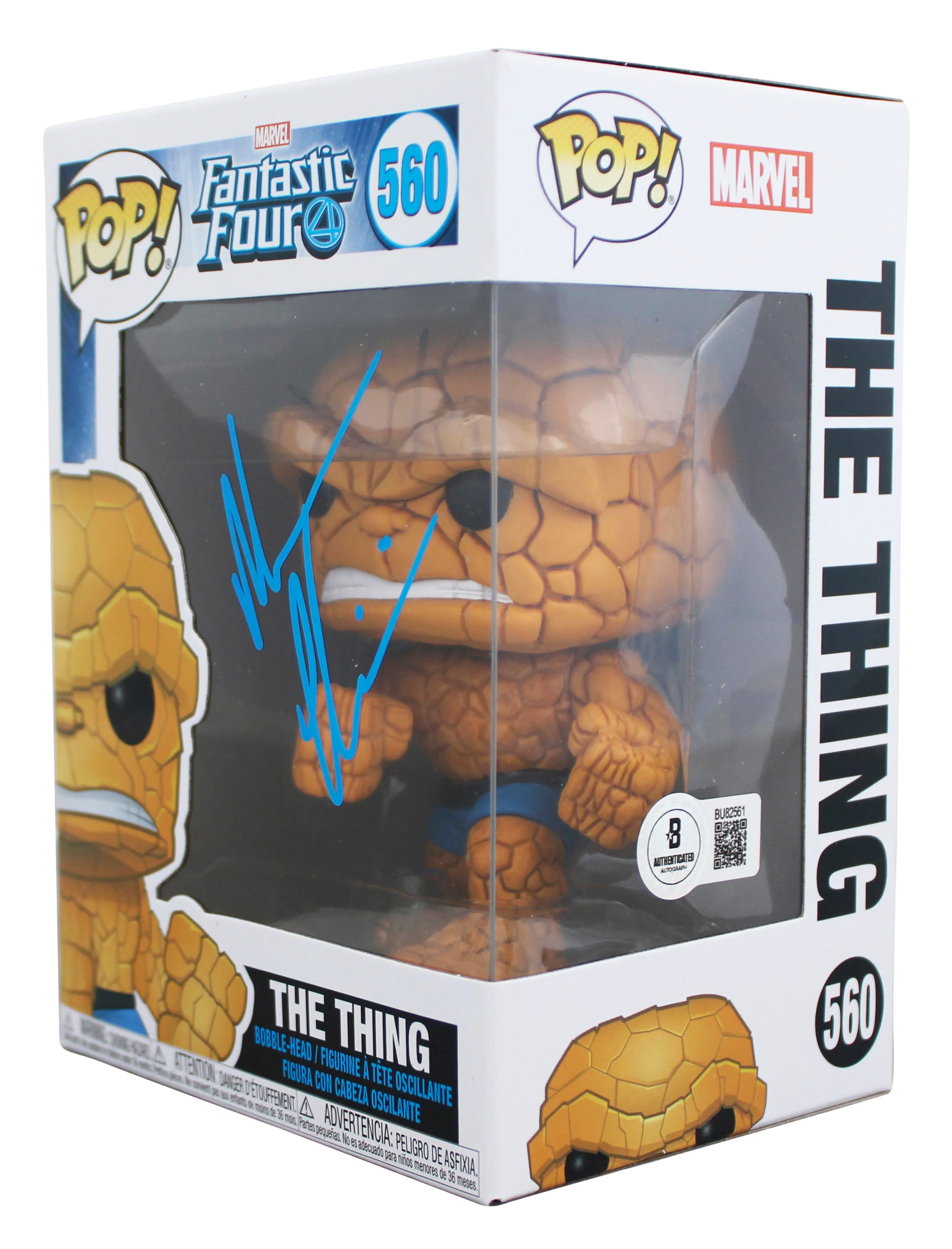 Michael Chiklis Fantastic Four Signed #560 Funko Pop Vinyl Figure BAS #BU82561 - Image 3