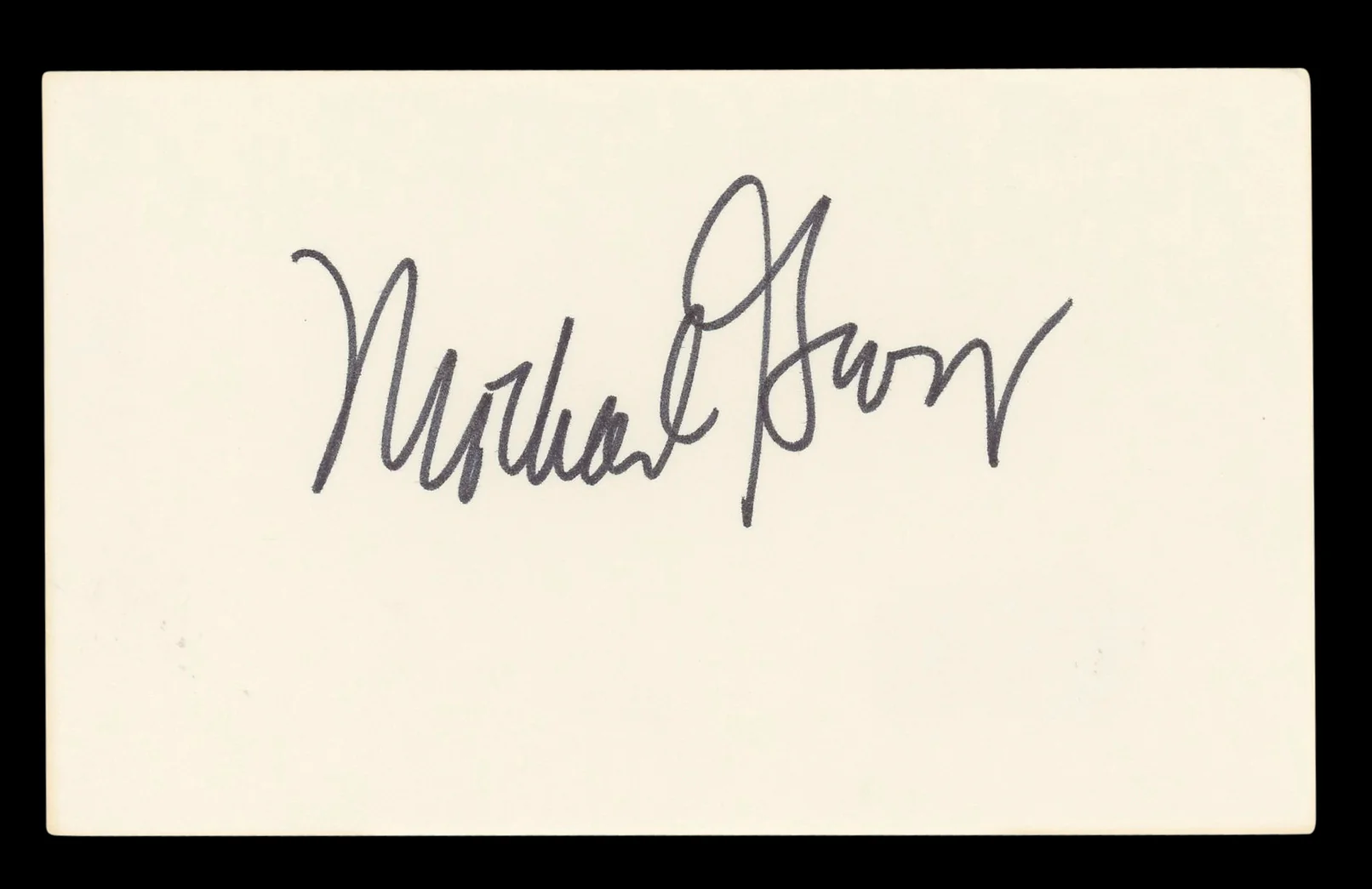 Michael Gross Family Ties Authentic Signed 3x5 Index Card BAS #BL96848 - Image 2