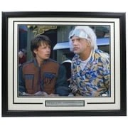 Michael J. Fox Christopher Lloyd Signed Framed 16x20 Future Photo JSA BAS - Image 7