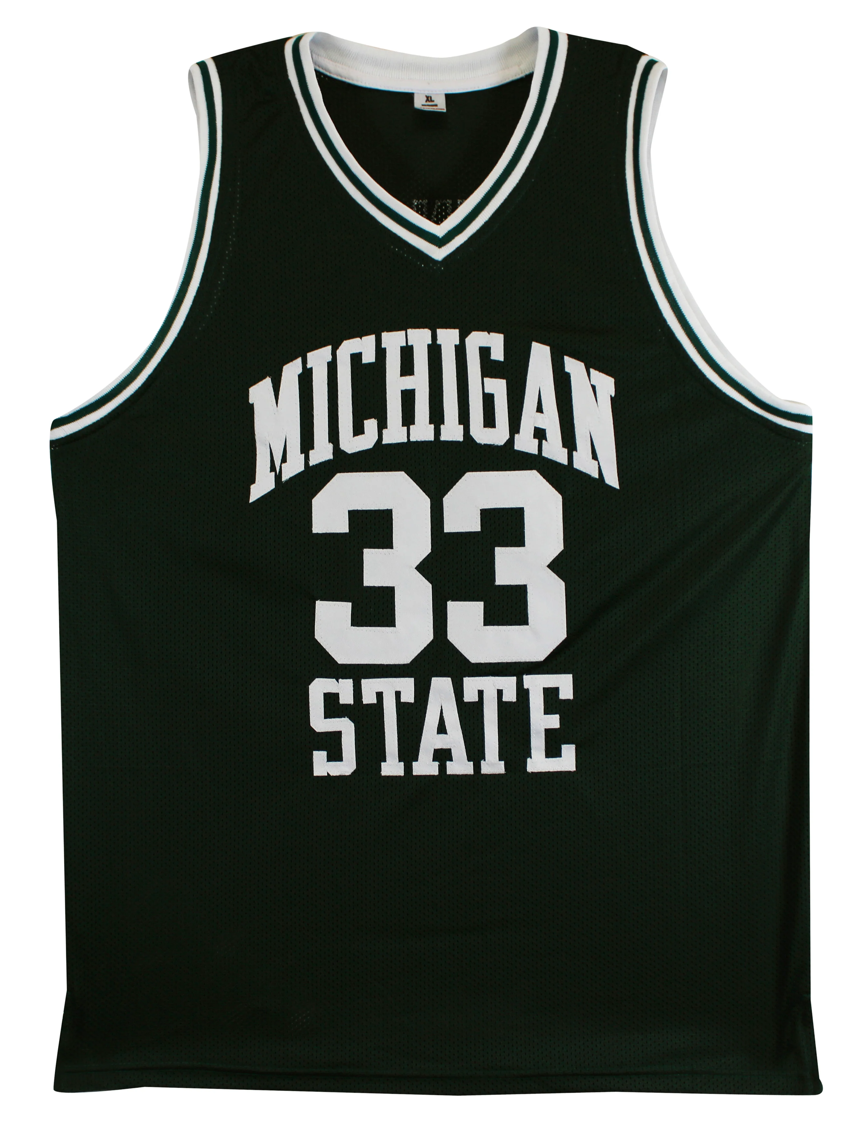 Michigan State Magic Johnson Authentic Signed Green Jersey BAS Witnessed 4 - Image 4