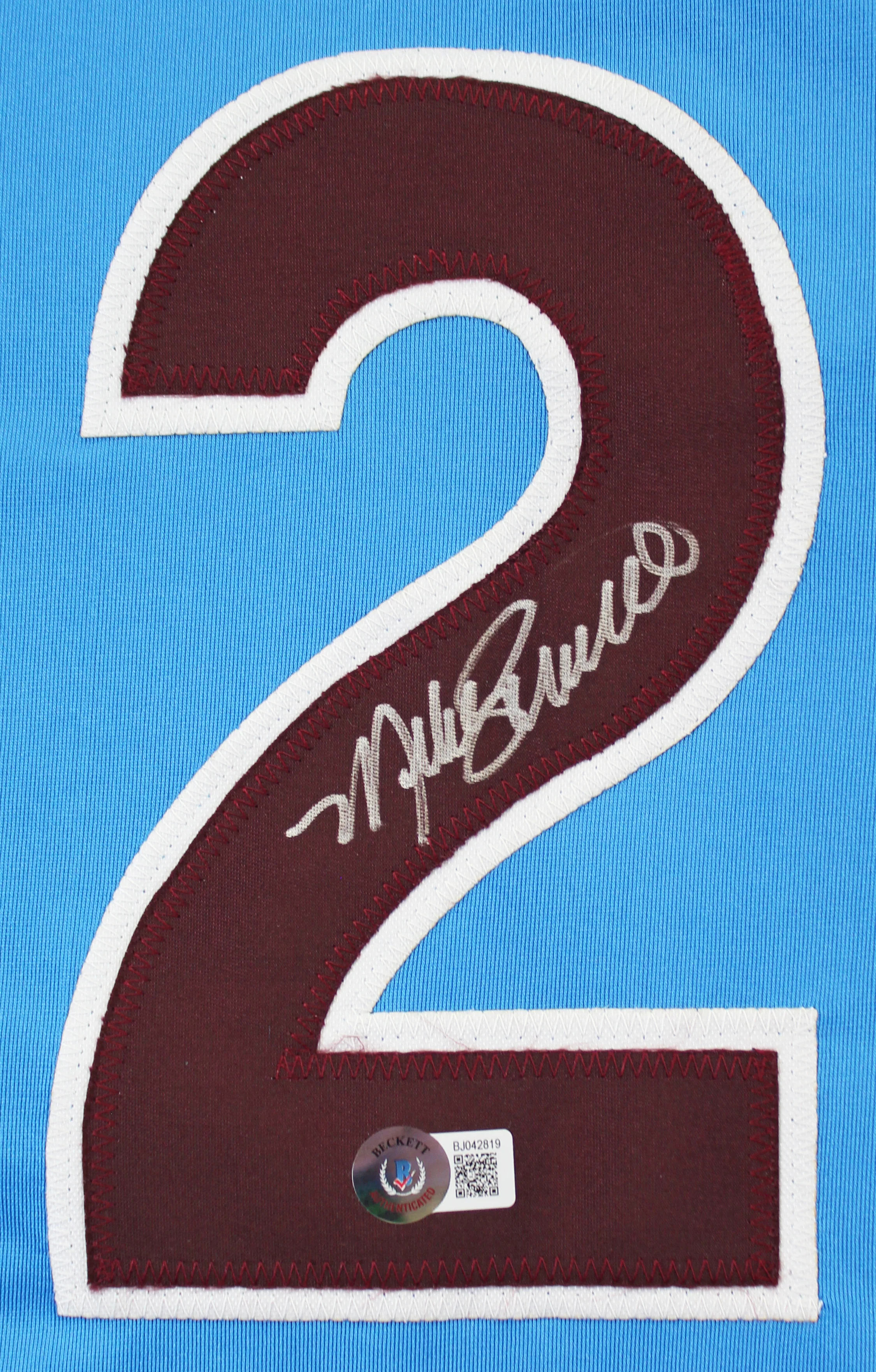 Mike Schmidt Authentic Signed Light Blue Pro Style Jersey Autographed BAS - Image 3