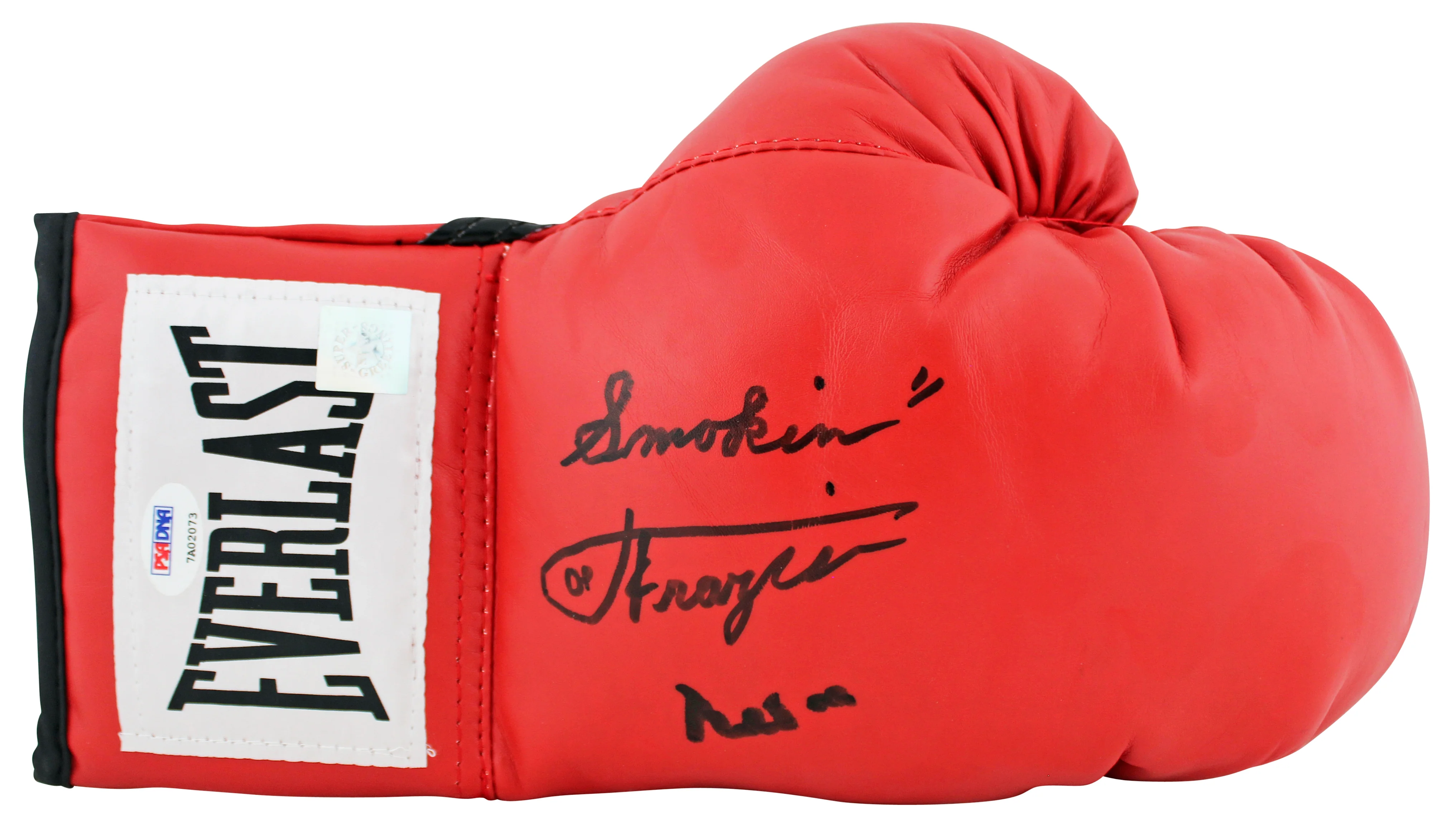 Muhammad Ali & Joe Frazier Signed Red Everlast Boxing Glove PSA/DNA #7A02073 - Image 2