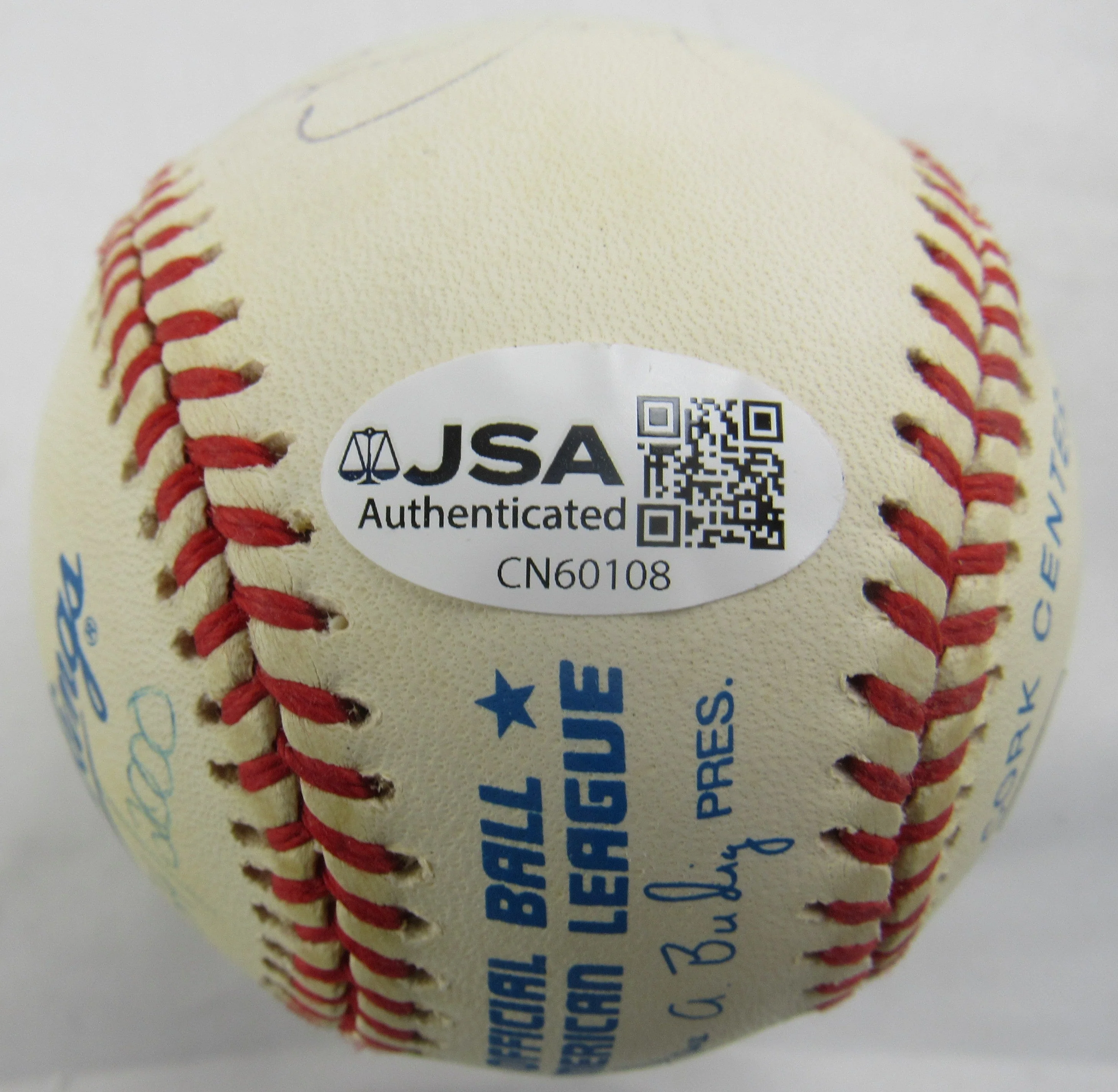Don Larsen Yogi Berra w/4 Others - PG Yankees Ball - Multi Signed Auto Rawlings Baseball JSA CN60108 - Image 7