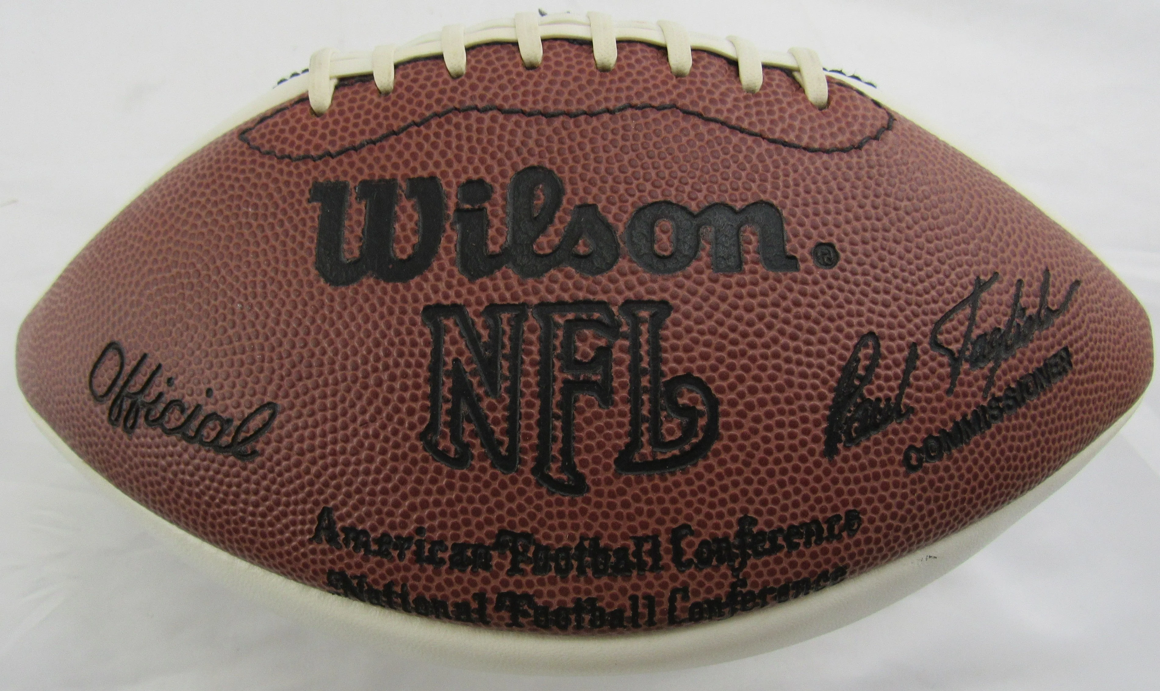 Multi Signed Wilson Football w/13 Signatures - Joe Theismtann, Ronnie Lott, Bill Willis - Image 4