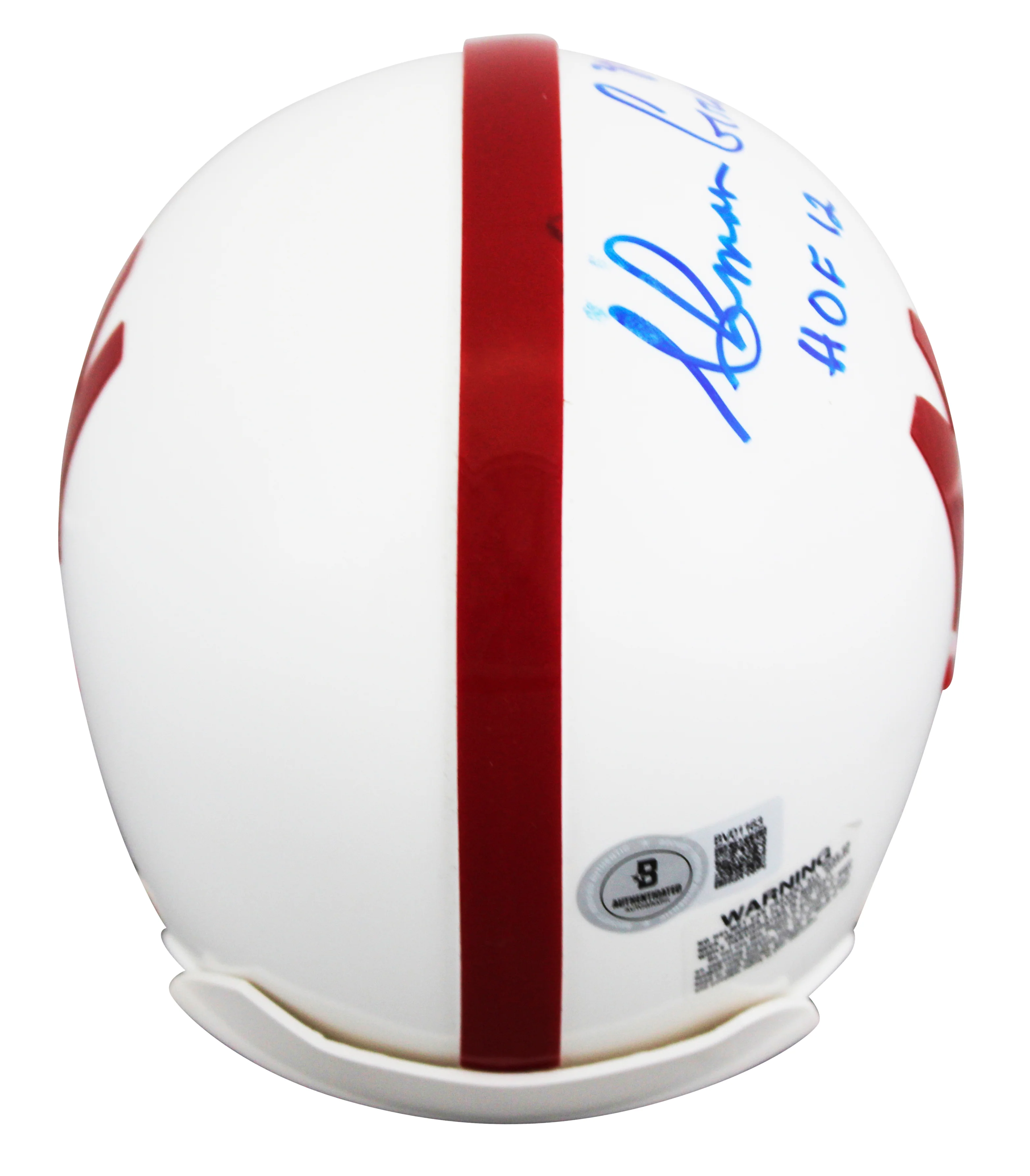 Nebraska Ahman Green "HOF 12" Authentic Signed VSR4 Rep Mini Helmet BAS - Image 3