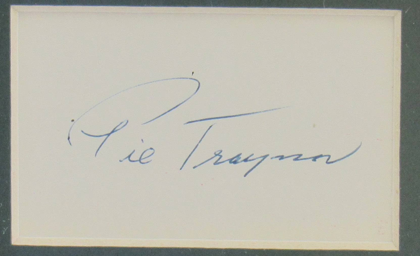 Pie Traynor Signed Framed Cut JSA P92225 - Image 2