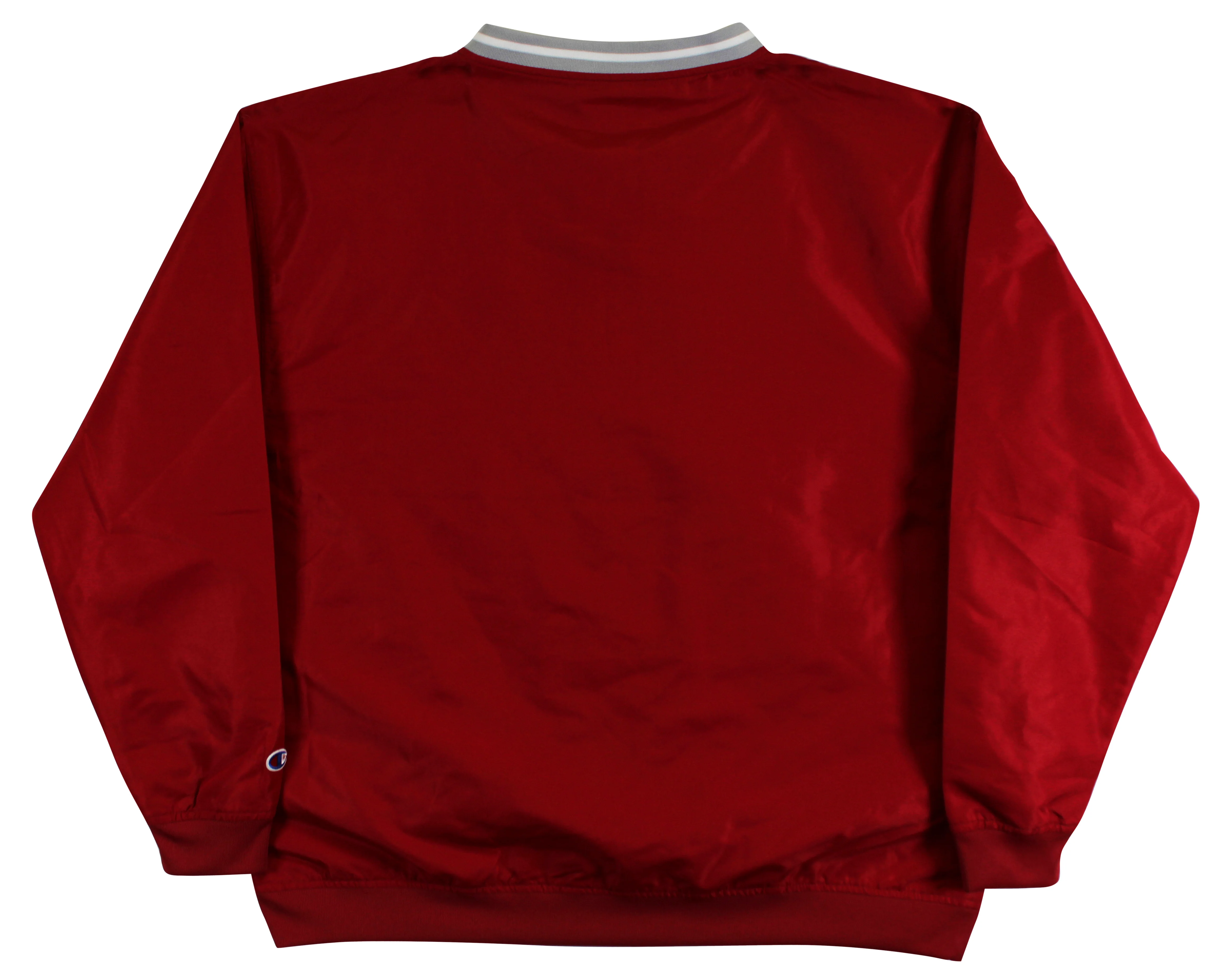 OU Bob Stoops & Barry Switzer Signed Maroon Champion Pullover Jacket BAS Witness - Image 4